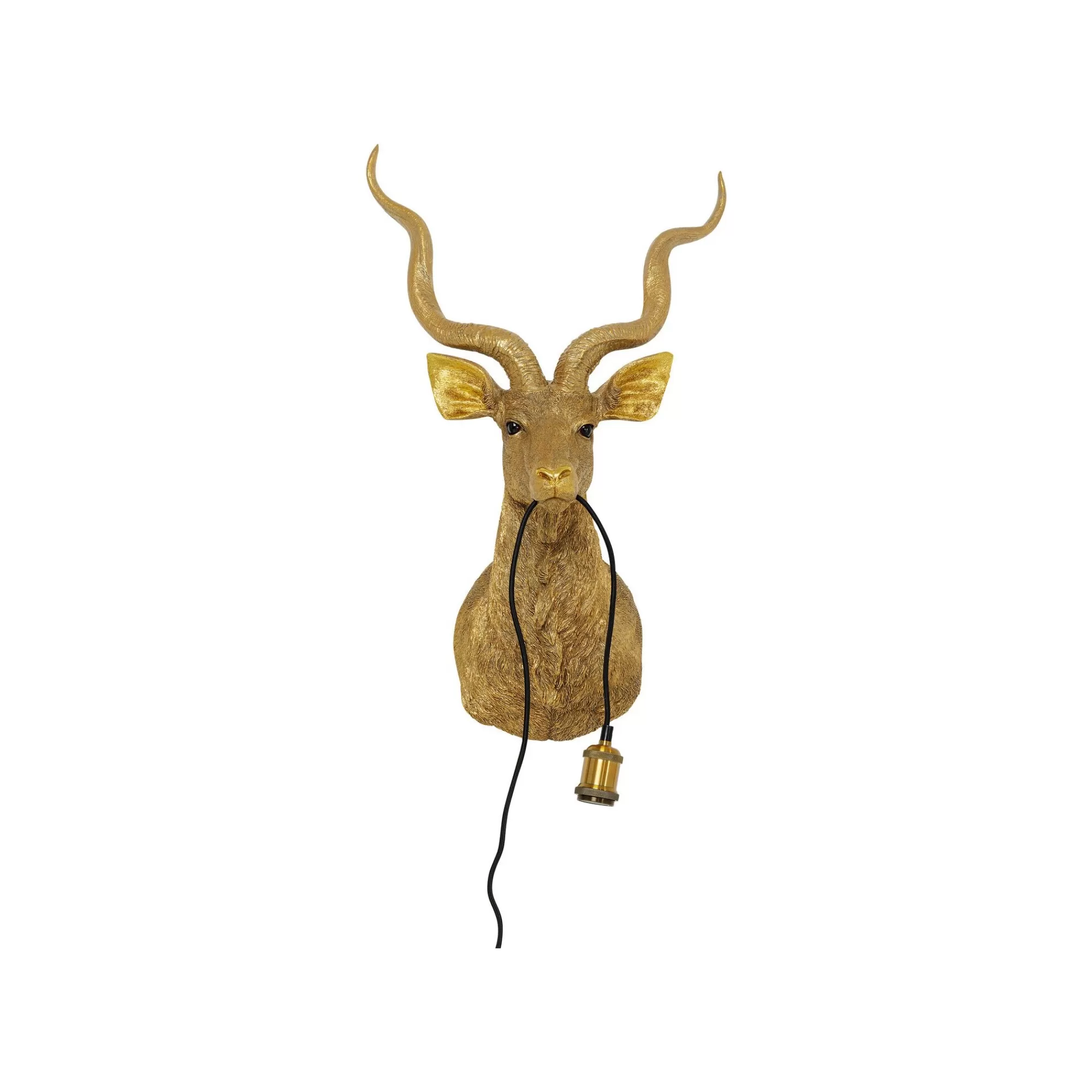 KARE Design Applique Murale Antilope Dorée ^ Applique Murale