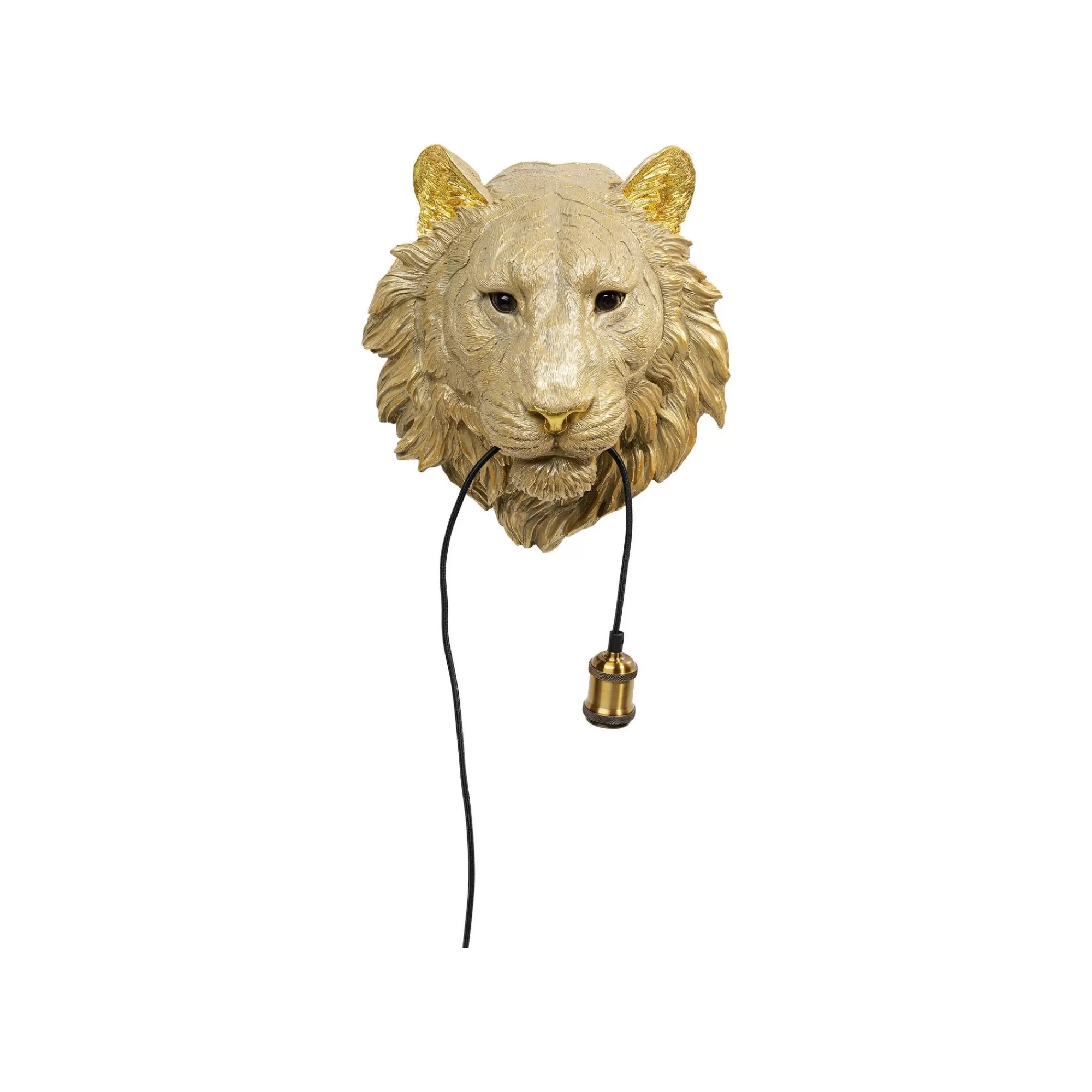 KARE Design Applique Murale Lion Doré ^ Applique Murale