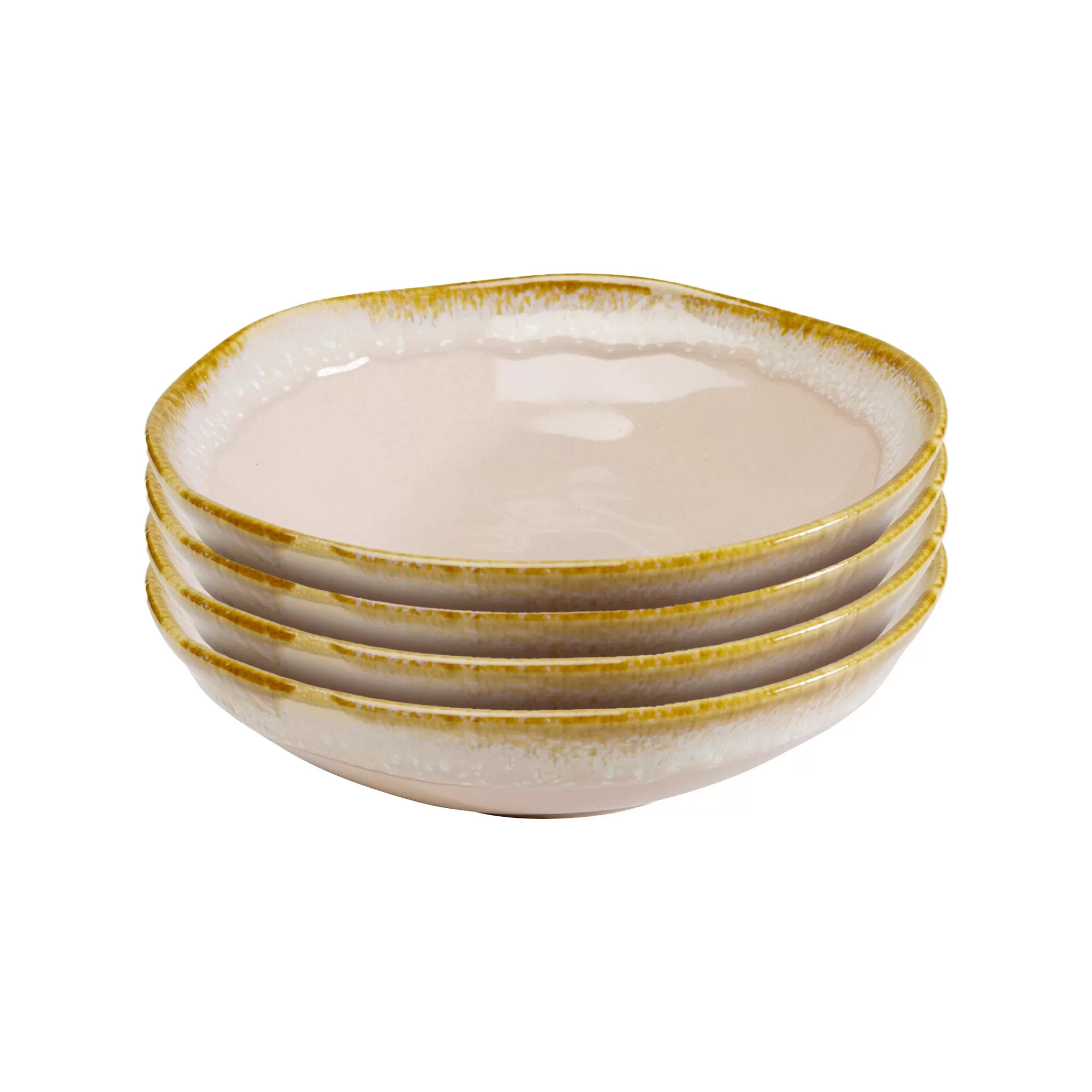 KARE Design Assiettes Creuses Nala Roses 20cm Set De 4 ^ Vaisselle