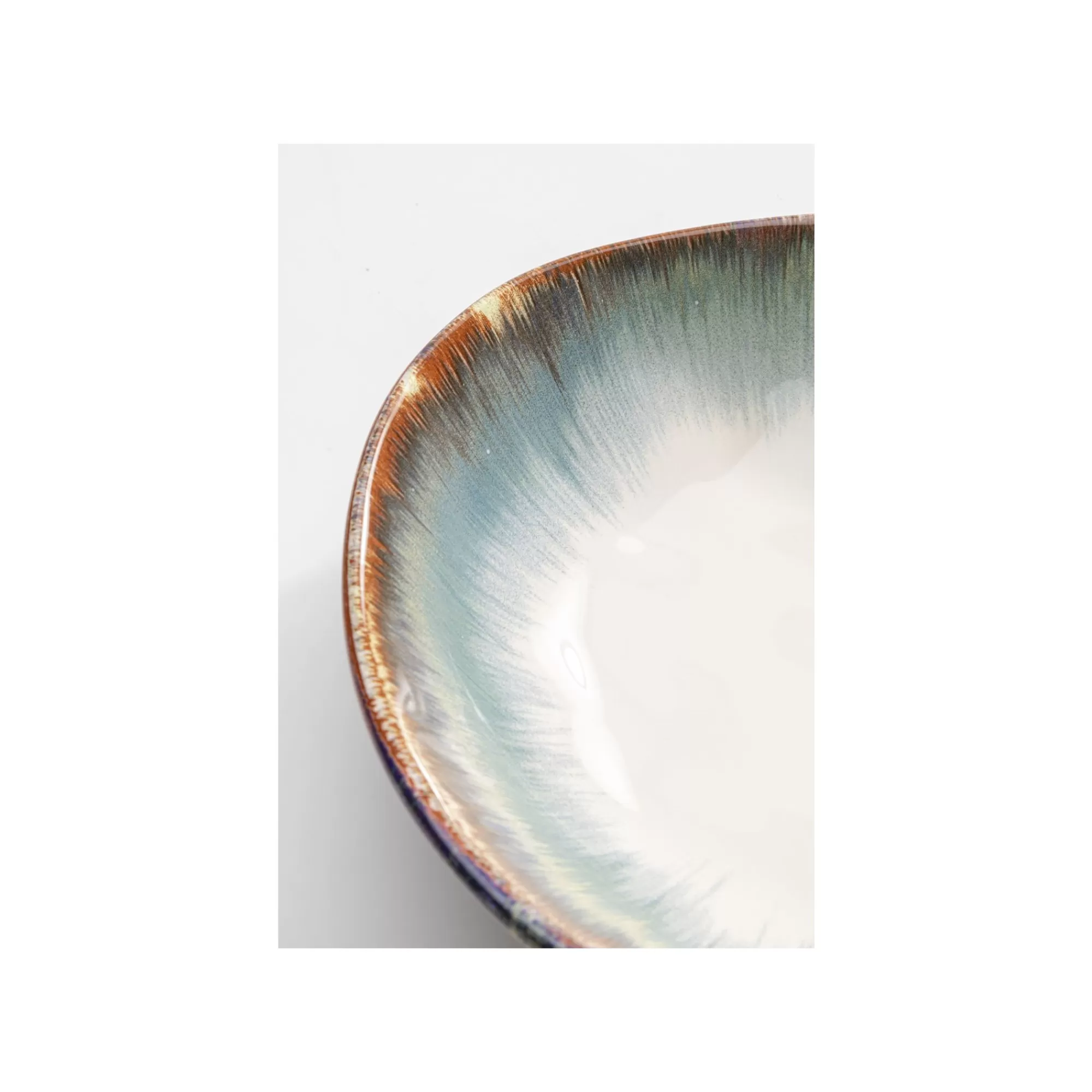 KARE Design Assiettes Creuses Organic Bleues 20cm Set De 4 ^ Vaisselle