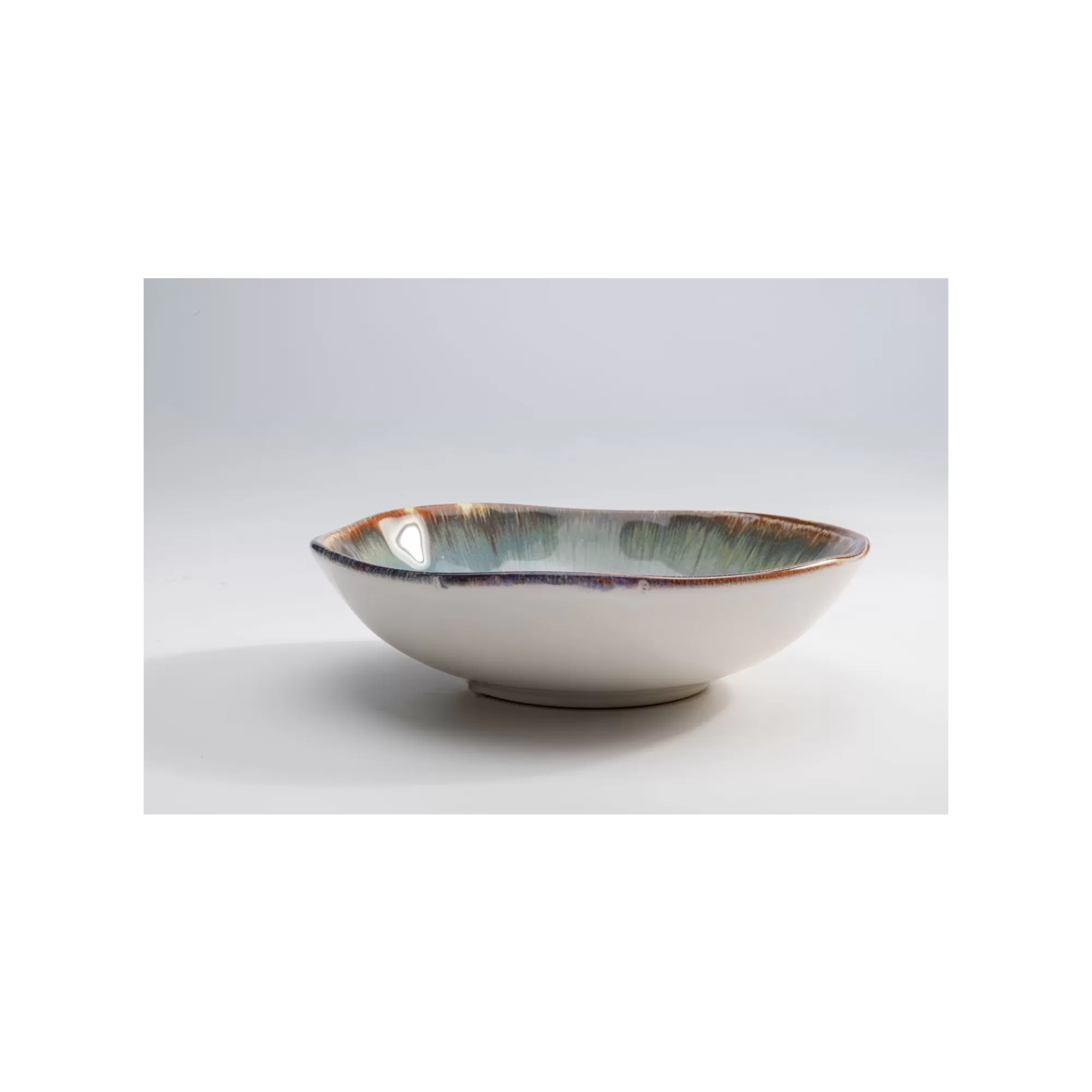 KARE Design Assiettes Creuses Organic Bleues 20cm Set De 4 ^ Vaisselle