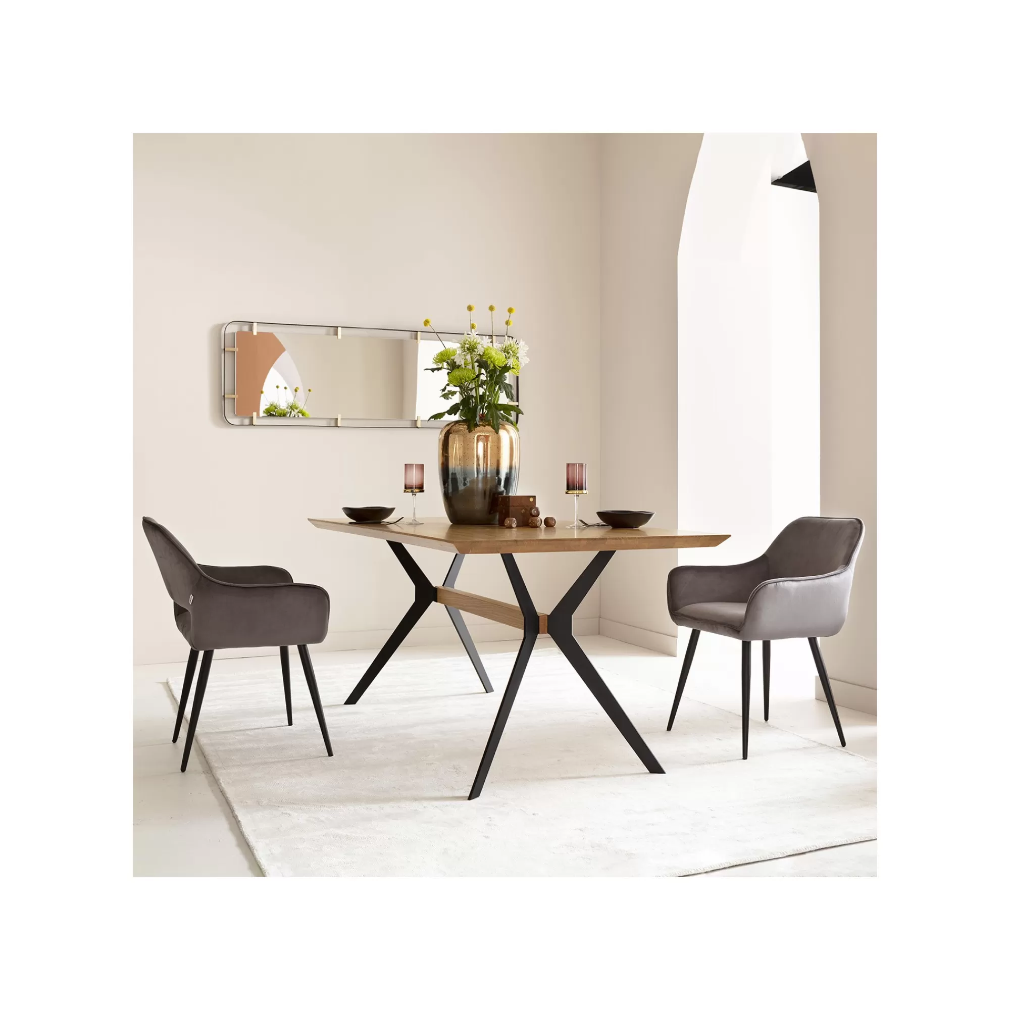 KARE Design Assiettes Creuses Organic Noires 20cm Set De 4 ^ Vaisselle
