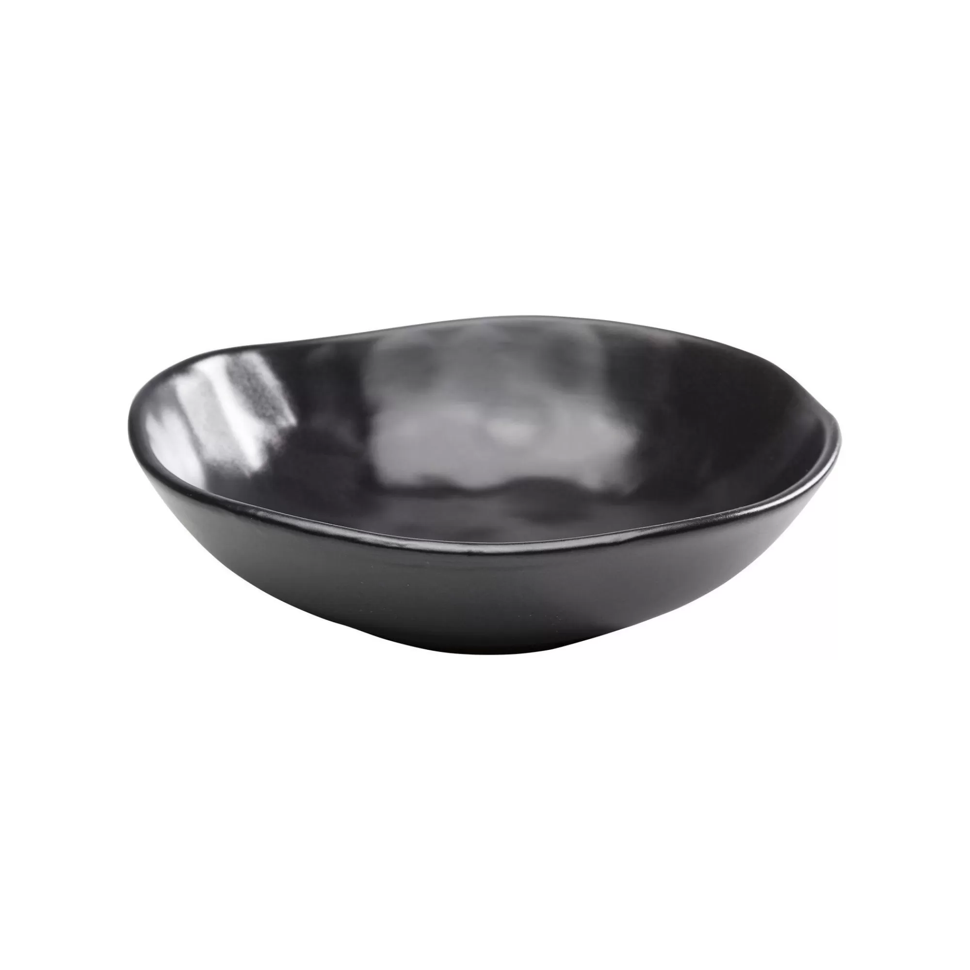 KARE Design Assiettes Creuses Organic Noires 20cm Set De 4 ^ Vaisselle