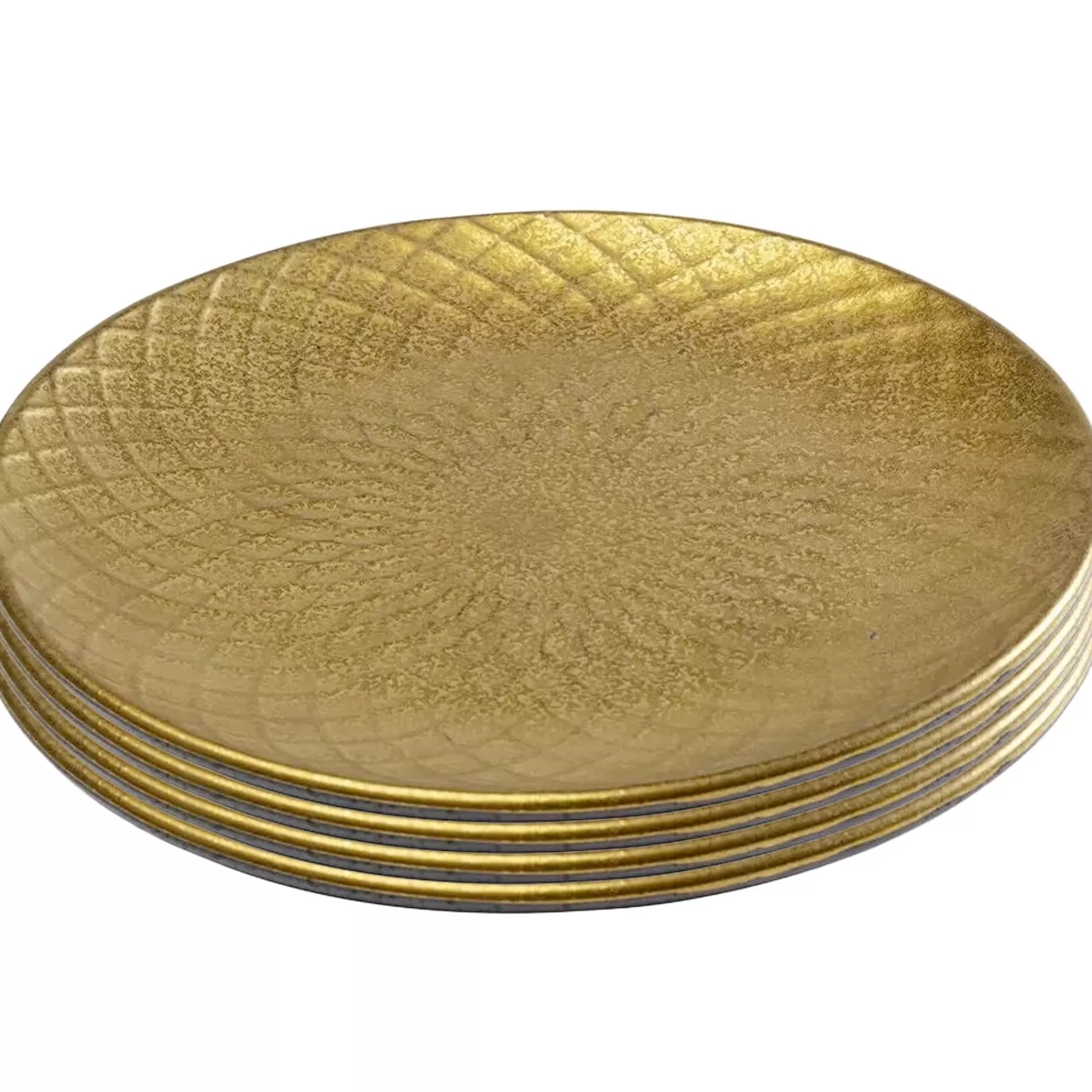 KARE Design Assiettes Diva Dorées 20cm Set De 4 ^ Vaisselle