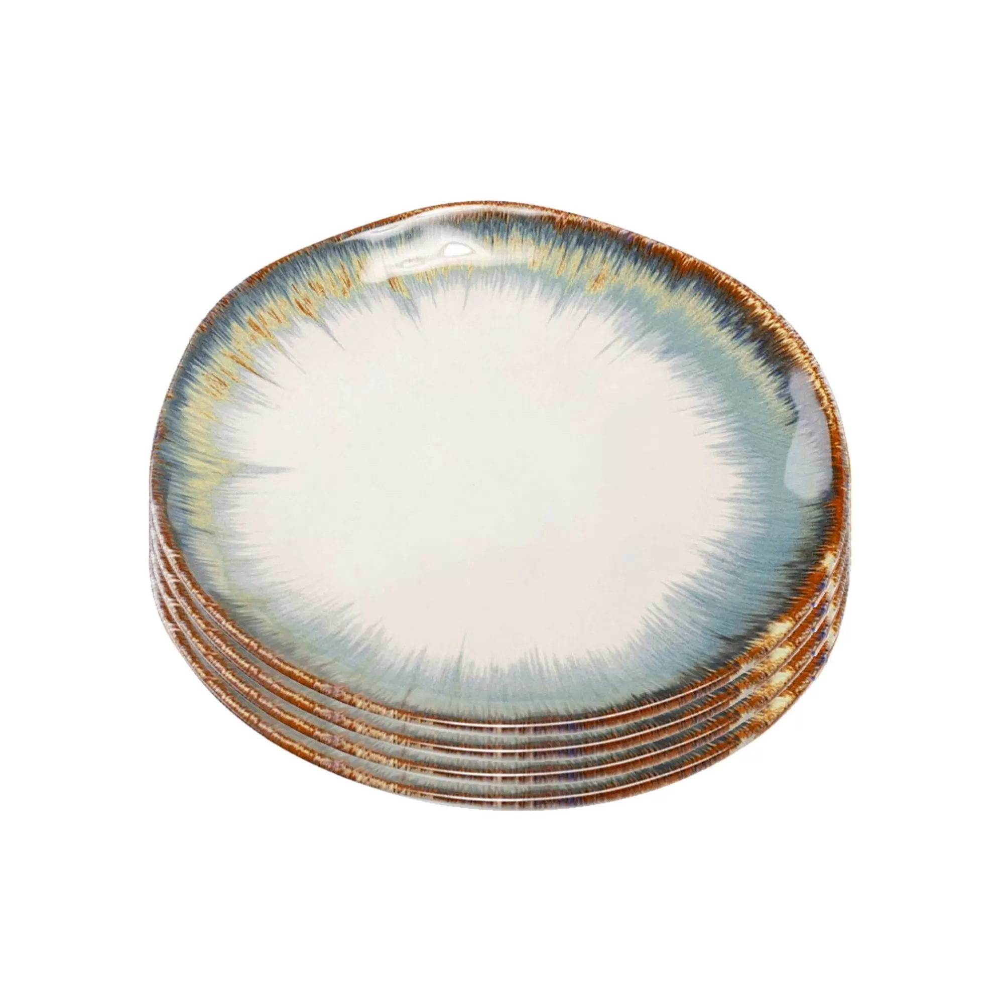 KARE Design Assiettes Organic Bleues 20cm Set De 4 ^ Vaisselle