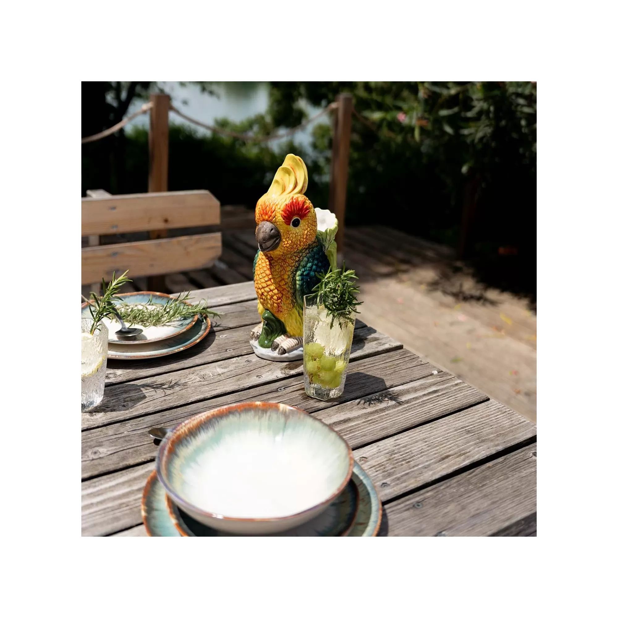 KARE Design Assiettes Organic Bleues 20cm Set De 4 ^ Vaisselle