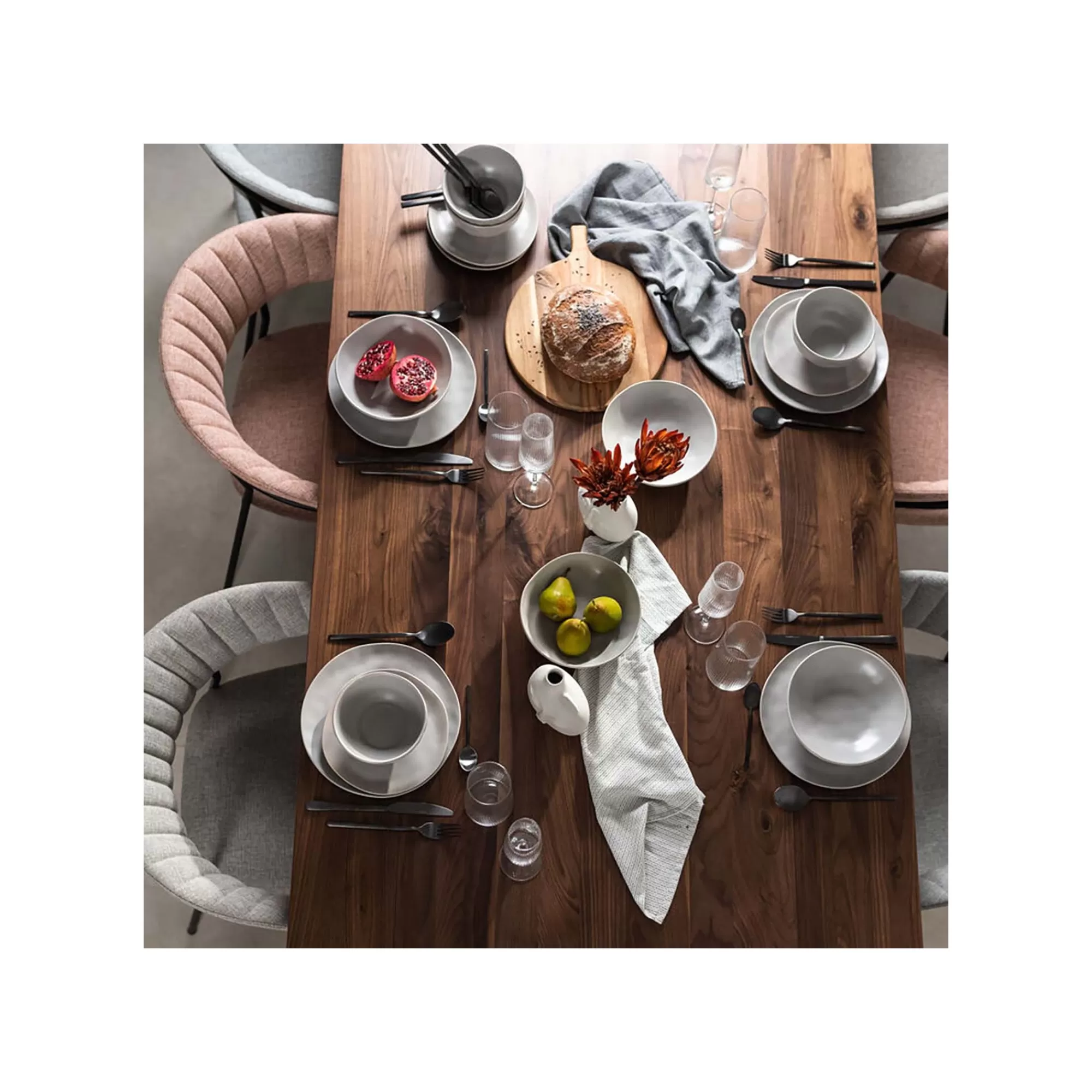 KARE Design Assiettes Organic Grises 26cm Set De 4 ^ Vaisselle