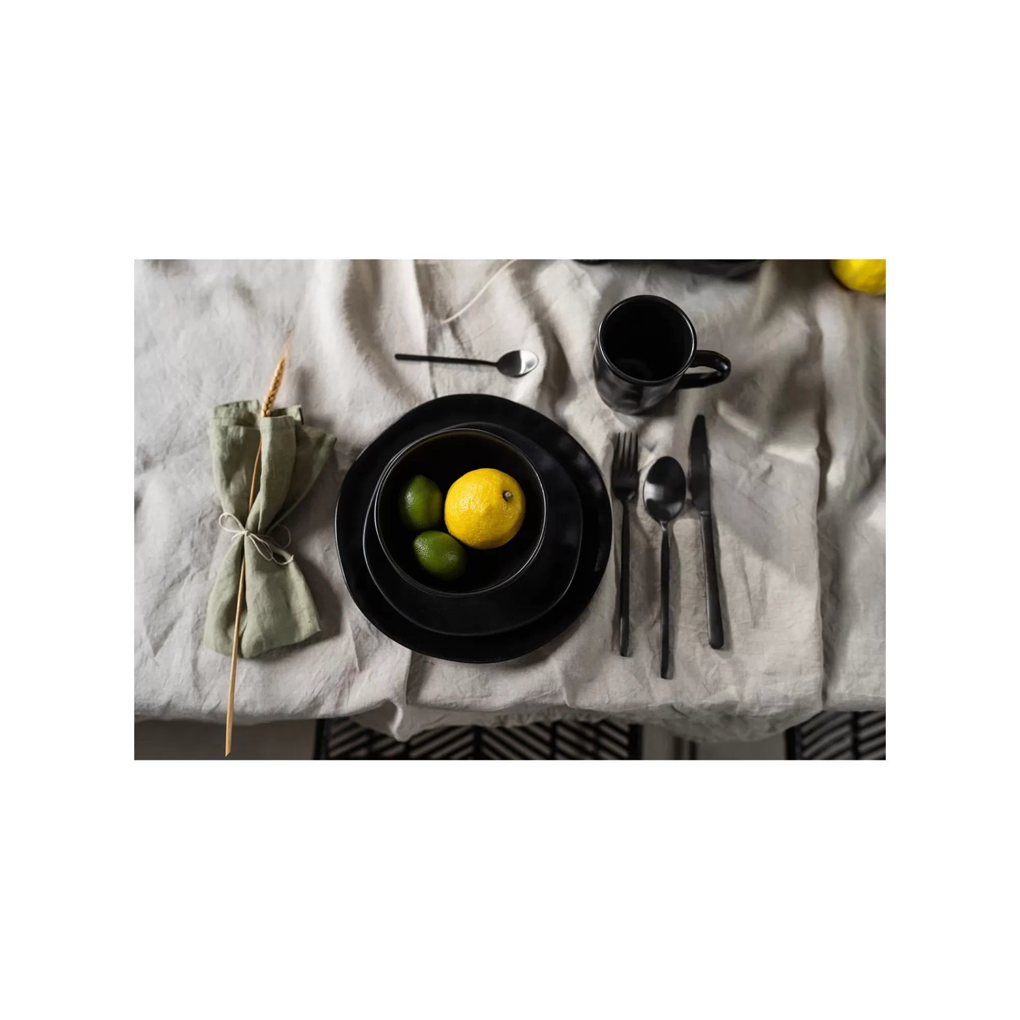KARE Design Assiettes Organic Noires 20cm Set De 4 ^ Vaisselle