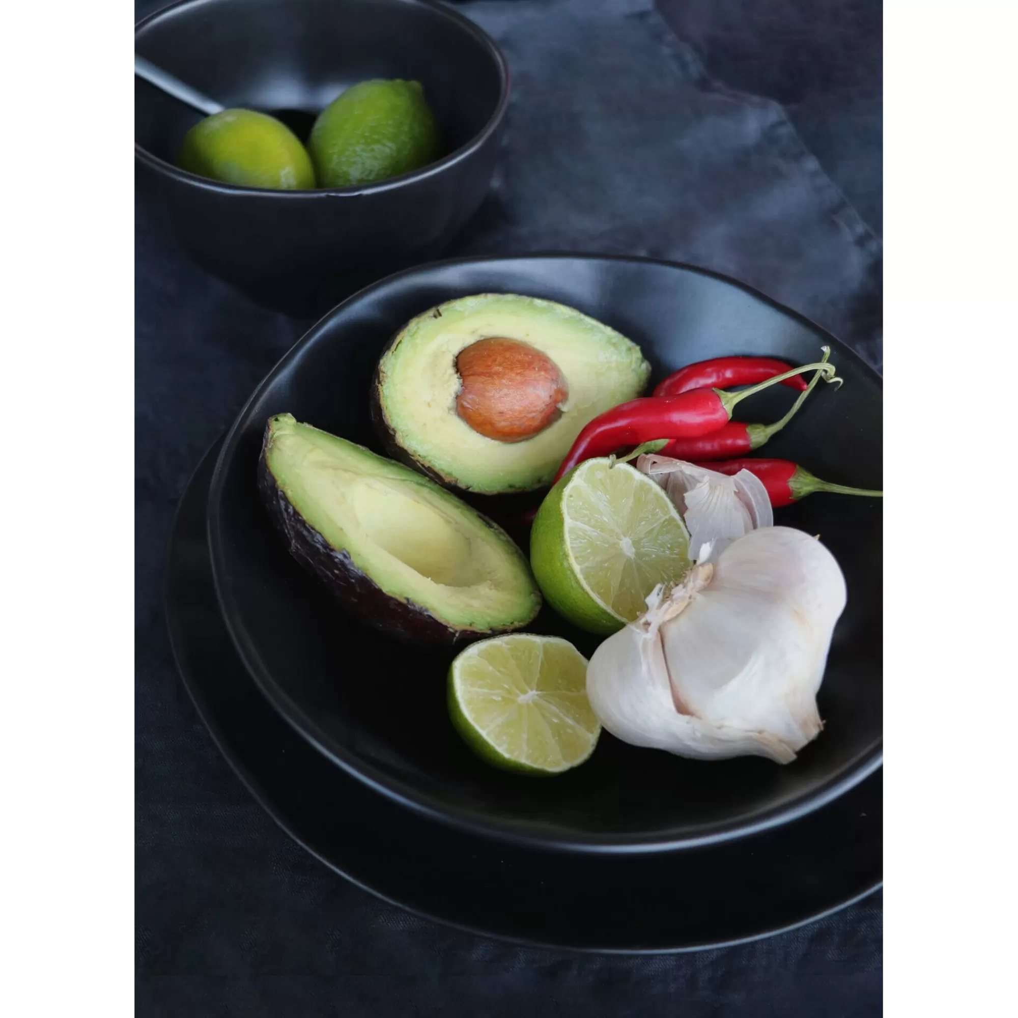 KARE Design Assiettes Organic Noires 20cm Set De 4 ^ Vaisselle