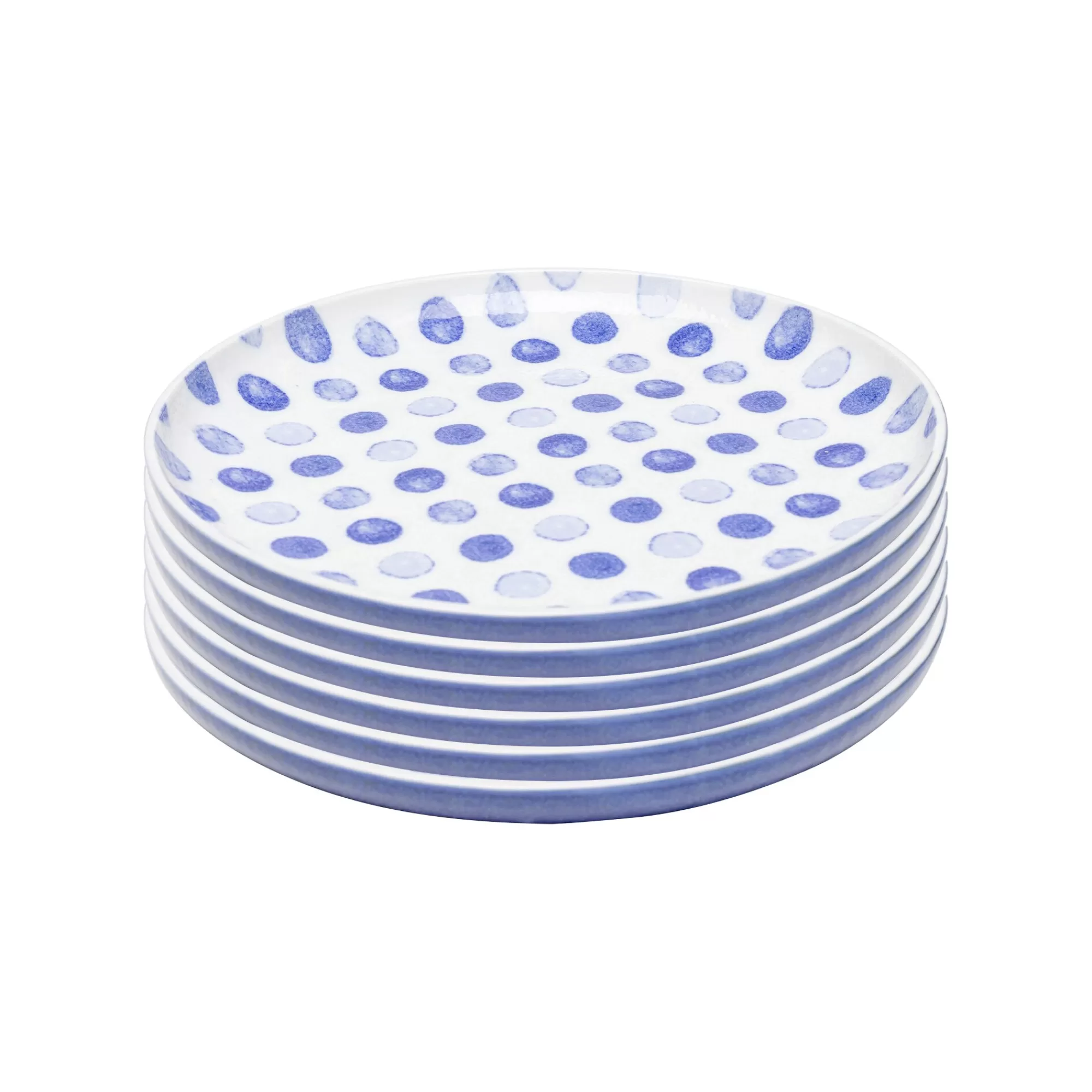 KARE Design Assiettes Partitio Dots 22cm Set De 6 ^ Vaisselle