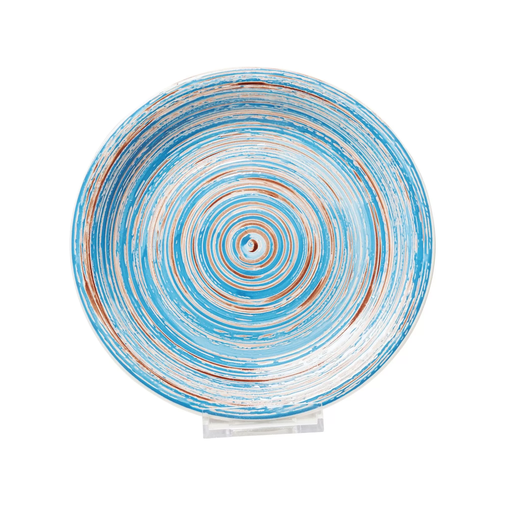 KARE Design Assiettes Swirl Blue 27cm Set De 4 ^ Vaisselle