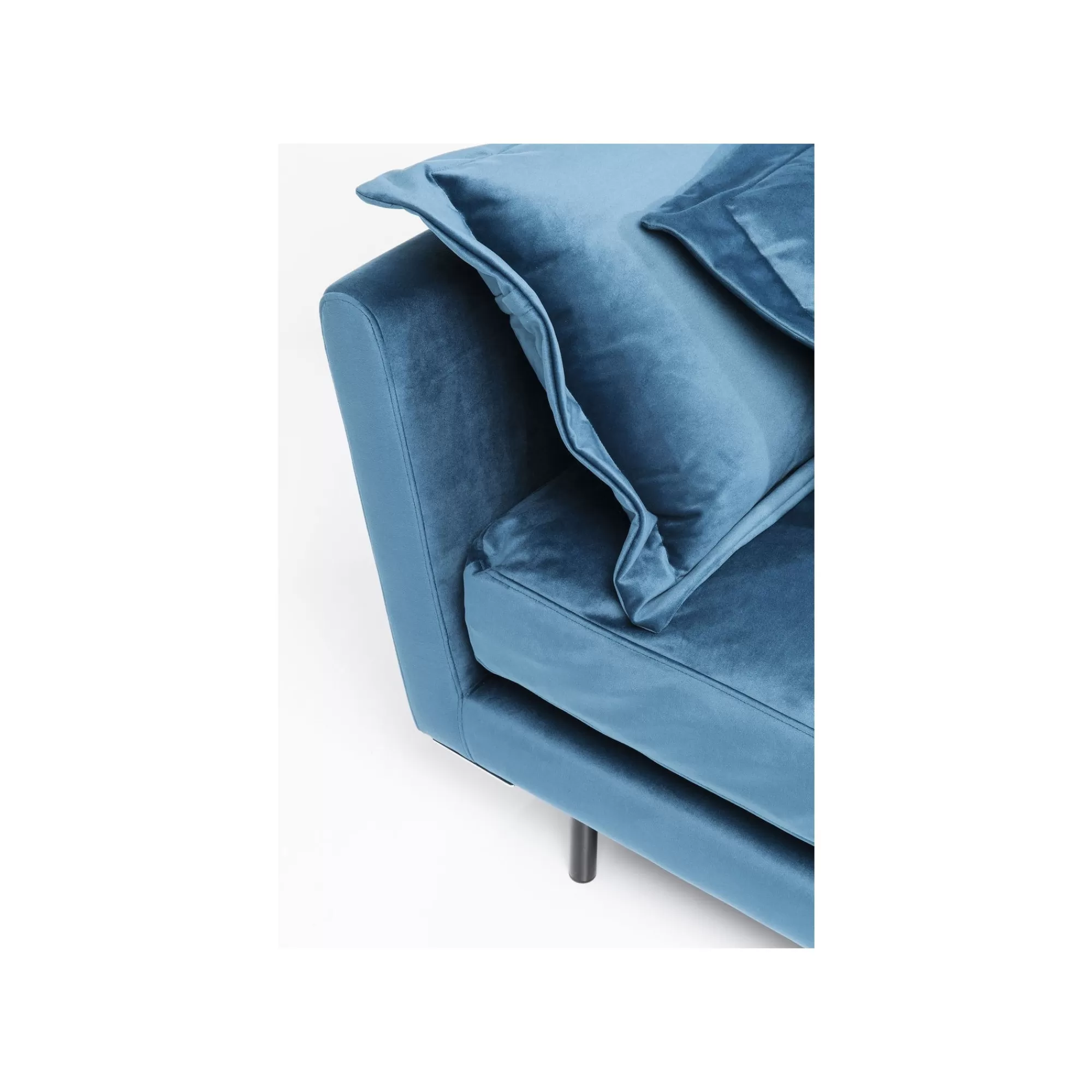 KARE Design Assise Lullaby Velours Bleu Pétrole ^ Canapé & Banquette