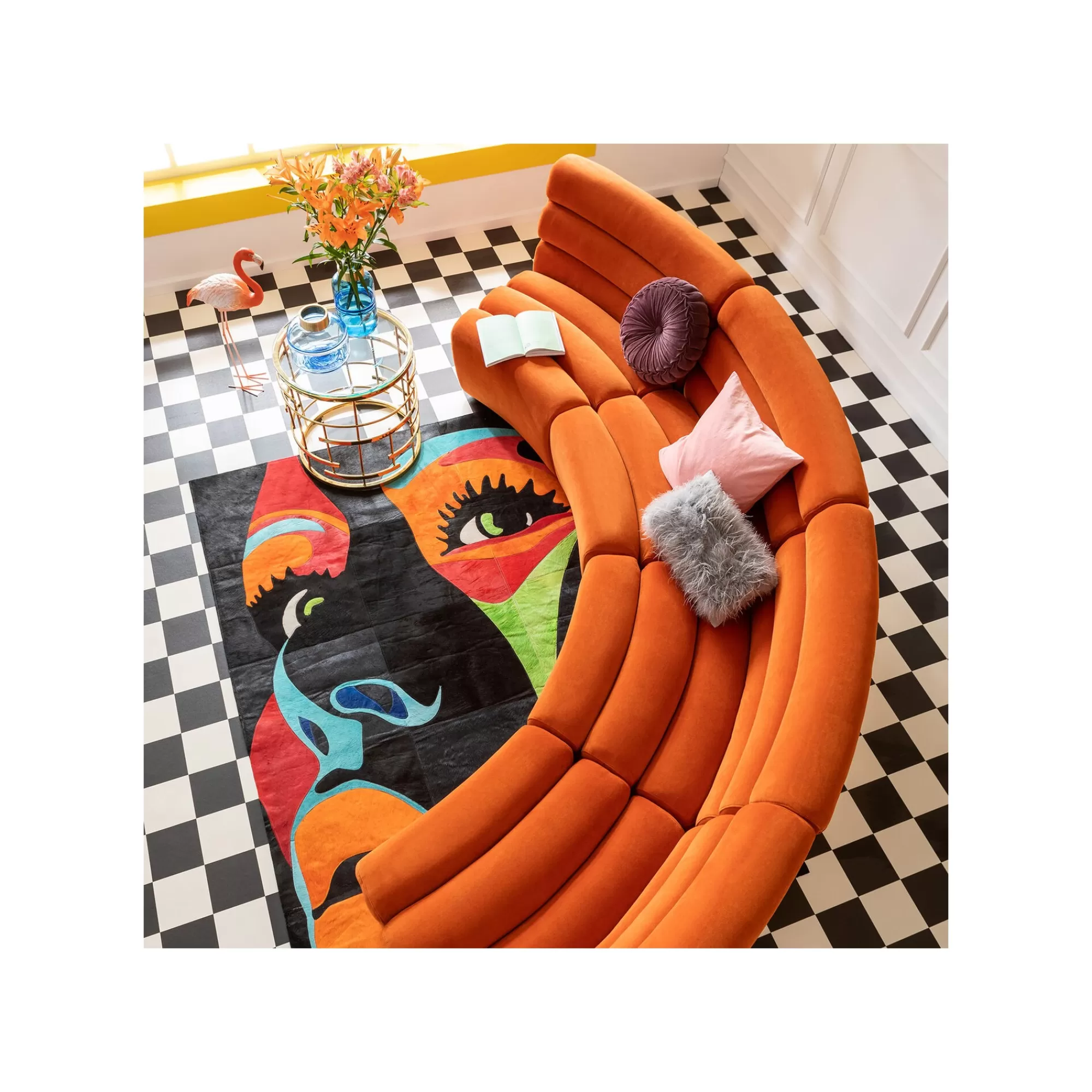 KARE Design Assise Wave Orange ^ Canapé & Banquette