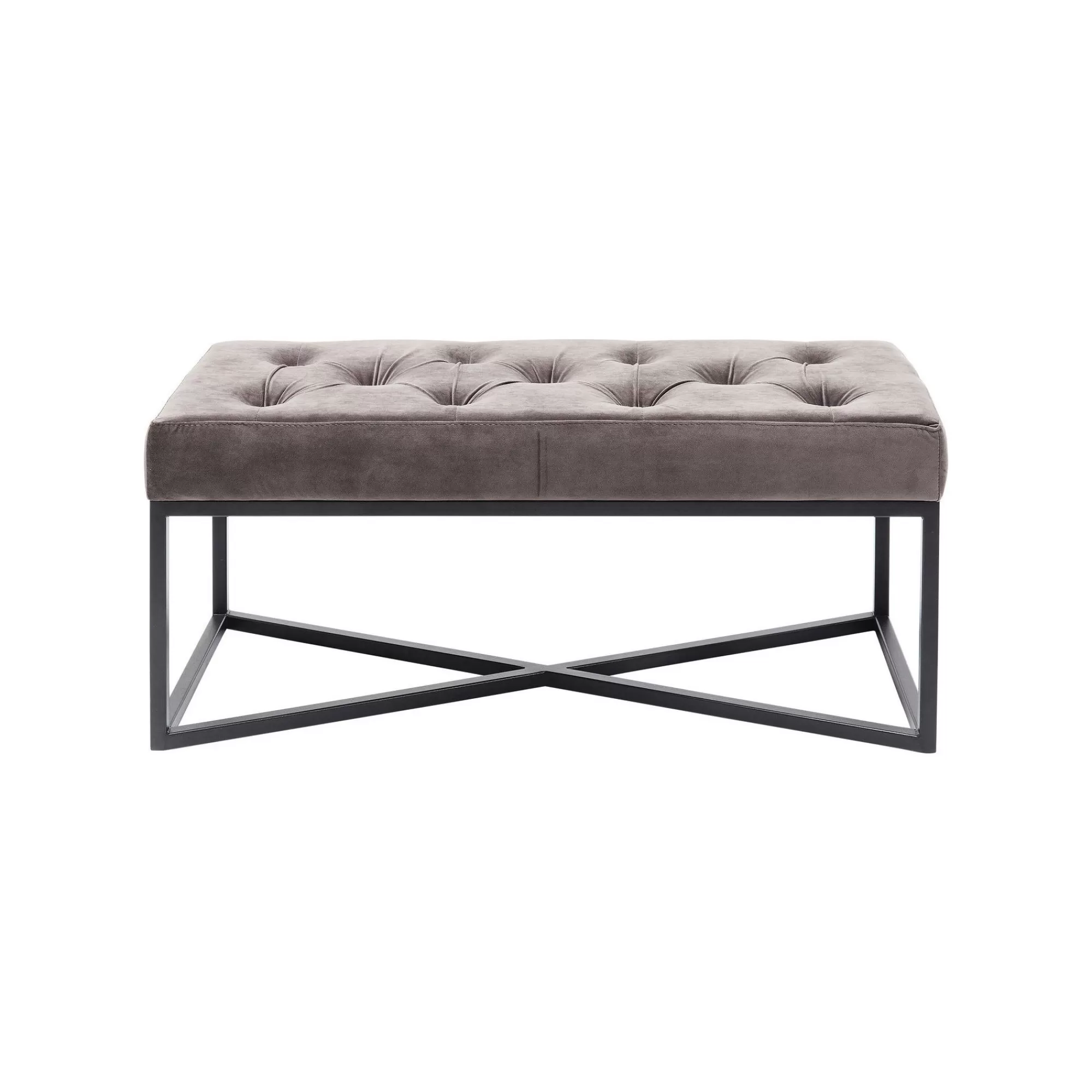 KARE Design Banc Crossover Gris Et Noir 90x40cm ^ Banc