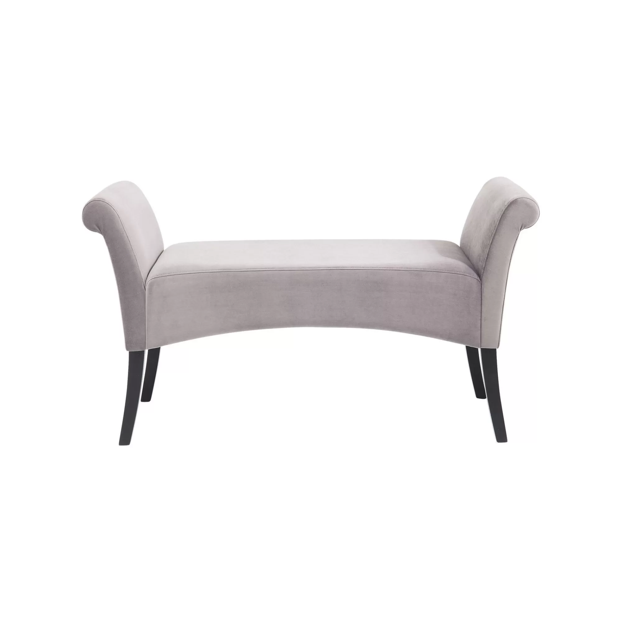 KARE Design Banc Motley Velours Gris Argenté ^ Banc