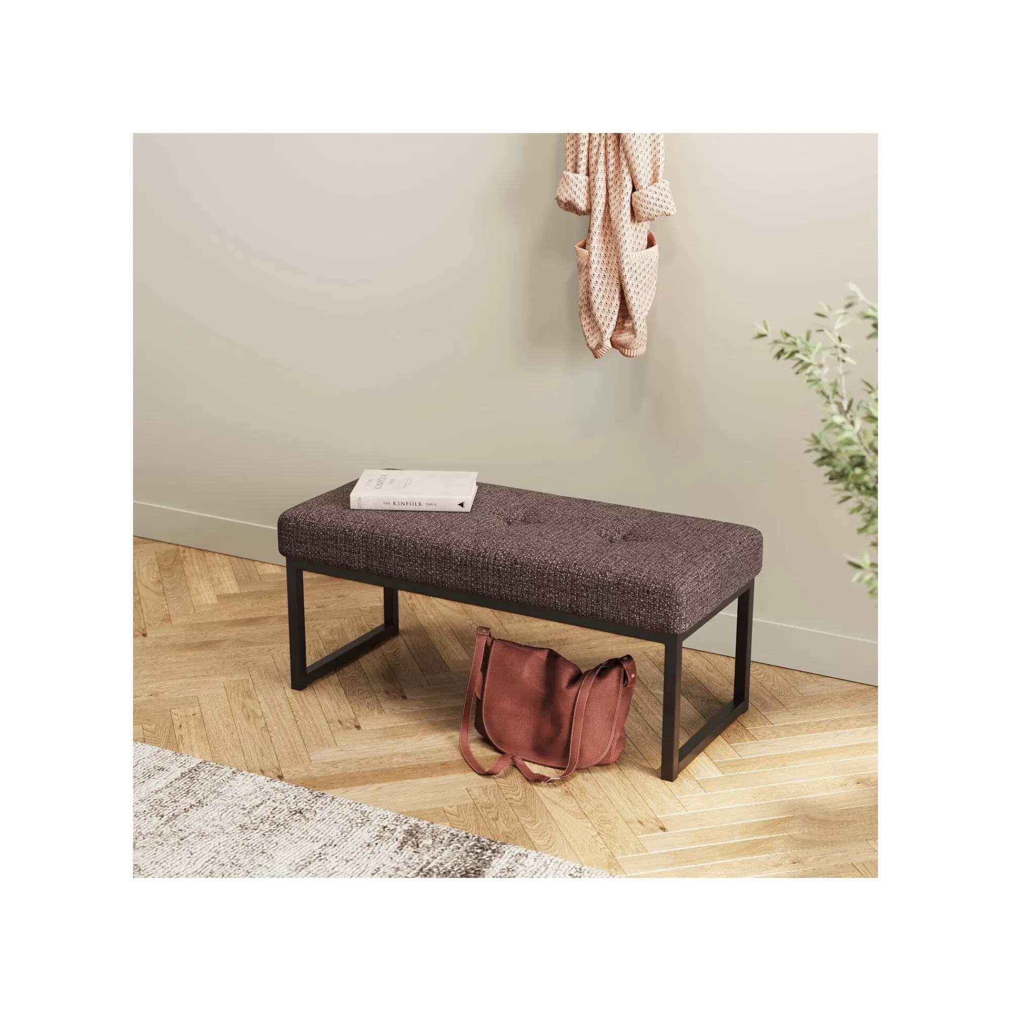 KARE Design Banc Smart Dolce 90x40cm Marron ^ Banc