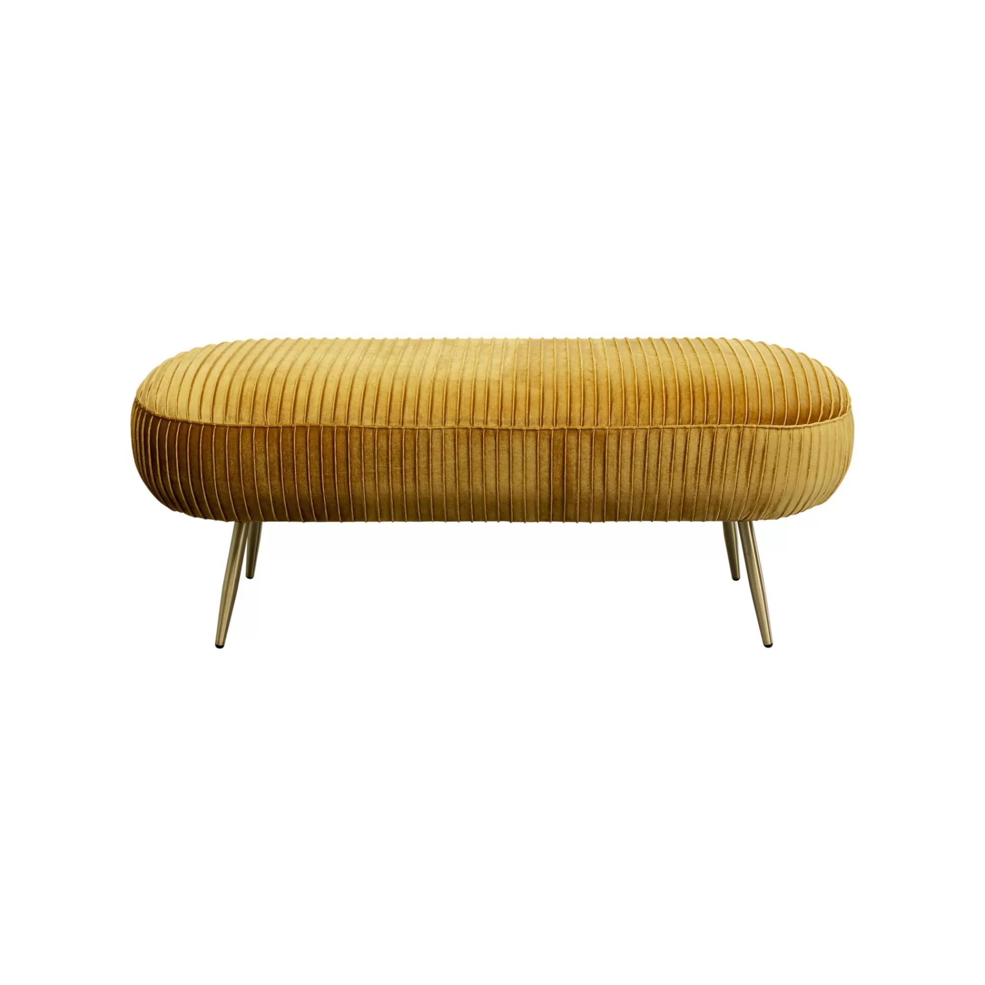 KARE Design Banc Suri Velours Ocre ^ Banc