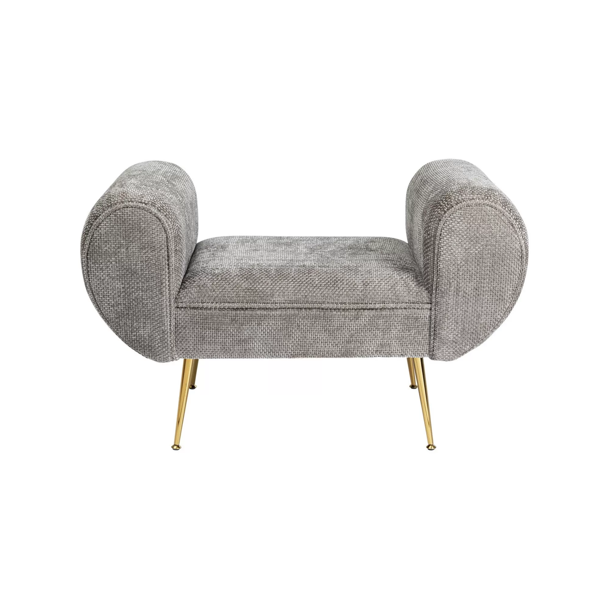 KARE Design Banc Trono Velours Gris ^ Banc