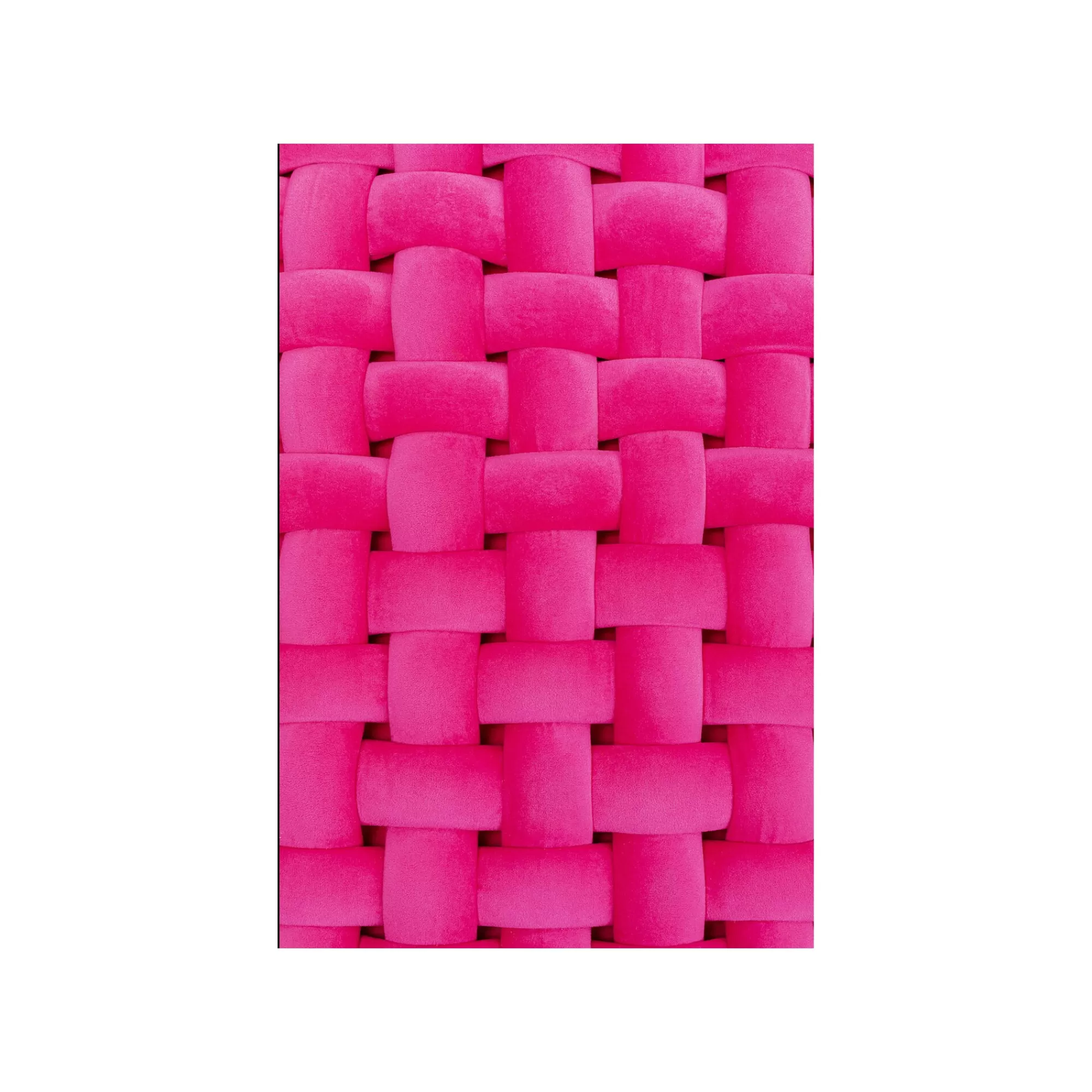 KARE Design Banc Weave Velours Rose ^ Banc