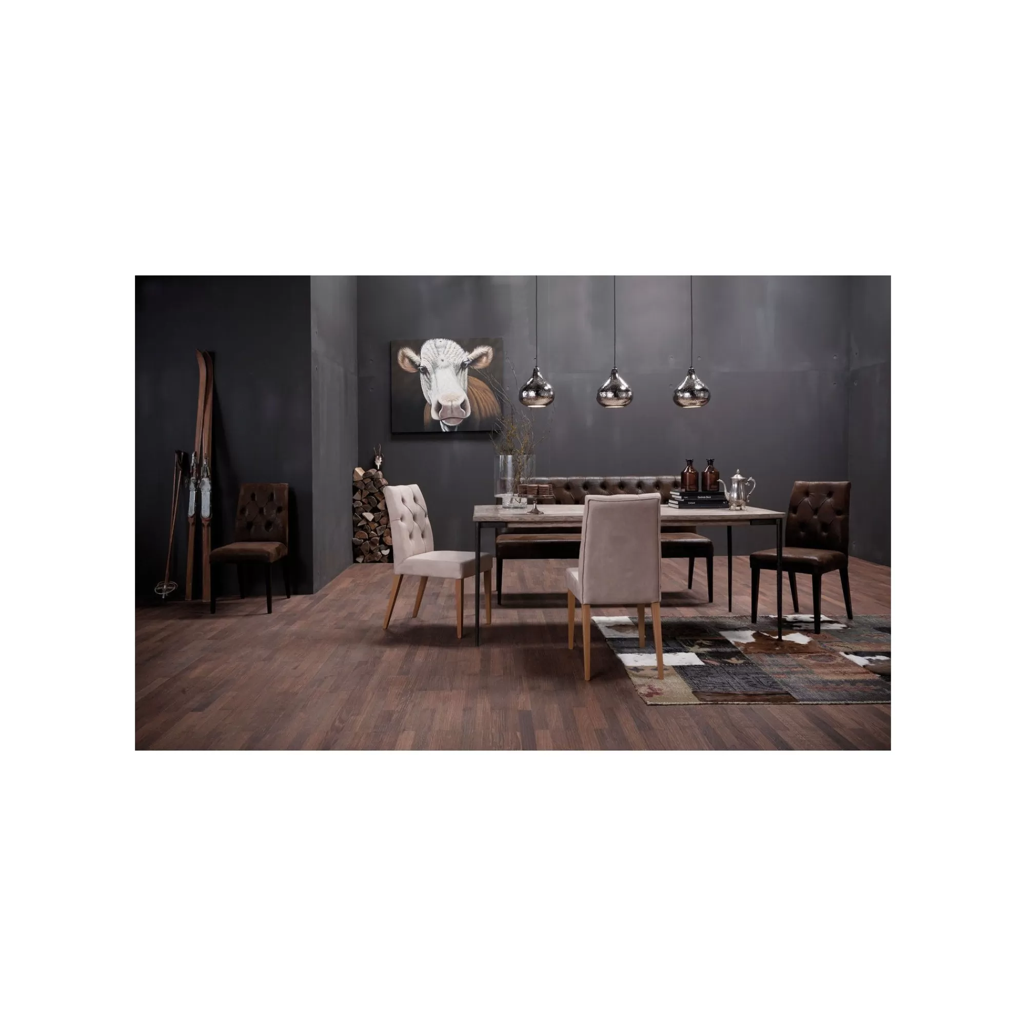 KARE Design Banquette Econo Buttons Vintage ^ Canapé & Banquette