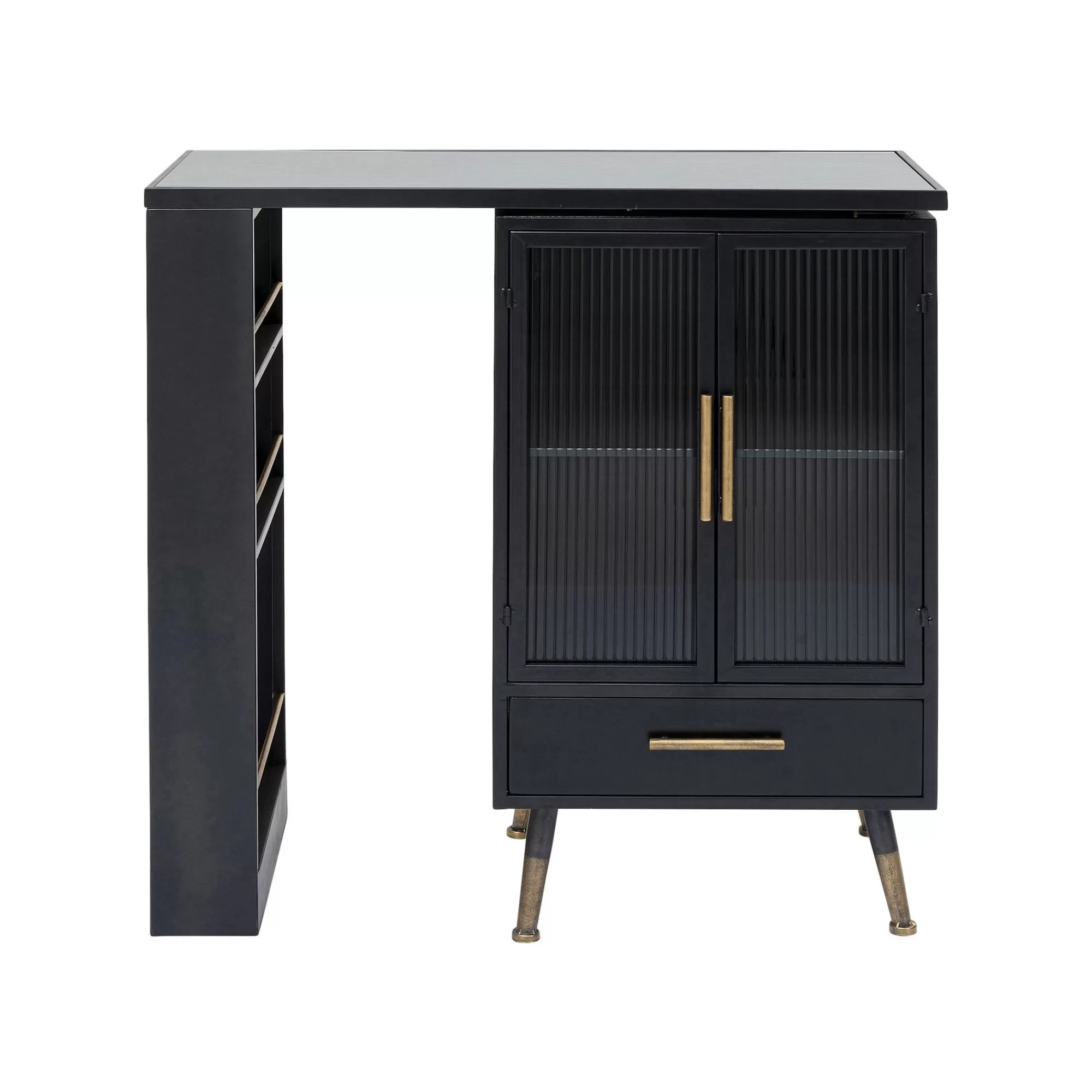 KARE Design Bar Avec étagère Pivotante La Gomera ^ Buffet | Bar & Tabouret De Bar
