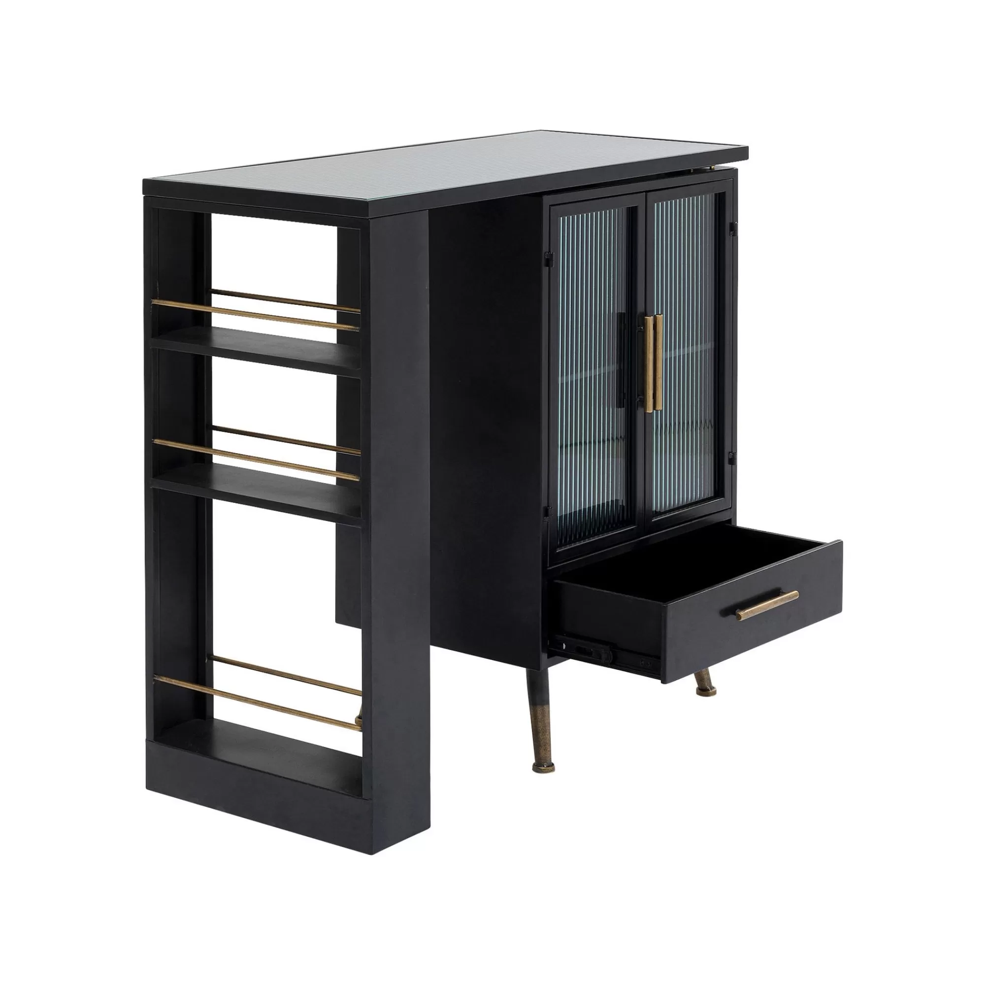 KARE Design Bar Avec étagère Pivotante La Gomera ^ Buffet | Bar & Tabouret De Bar