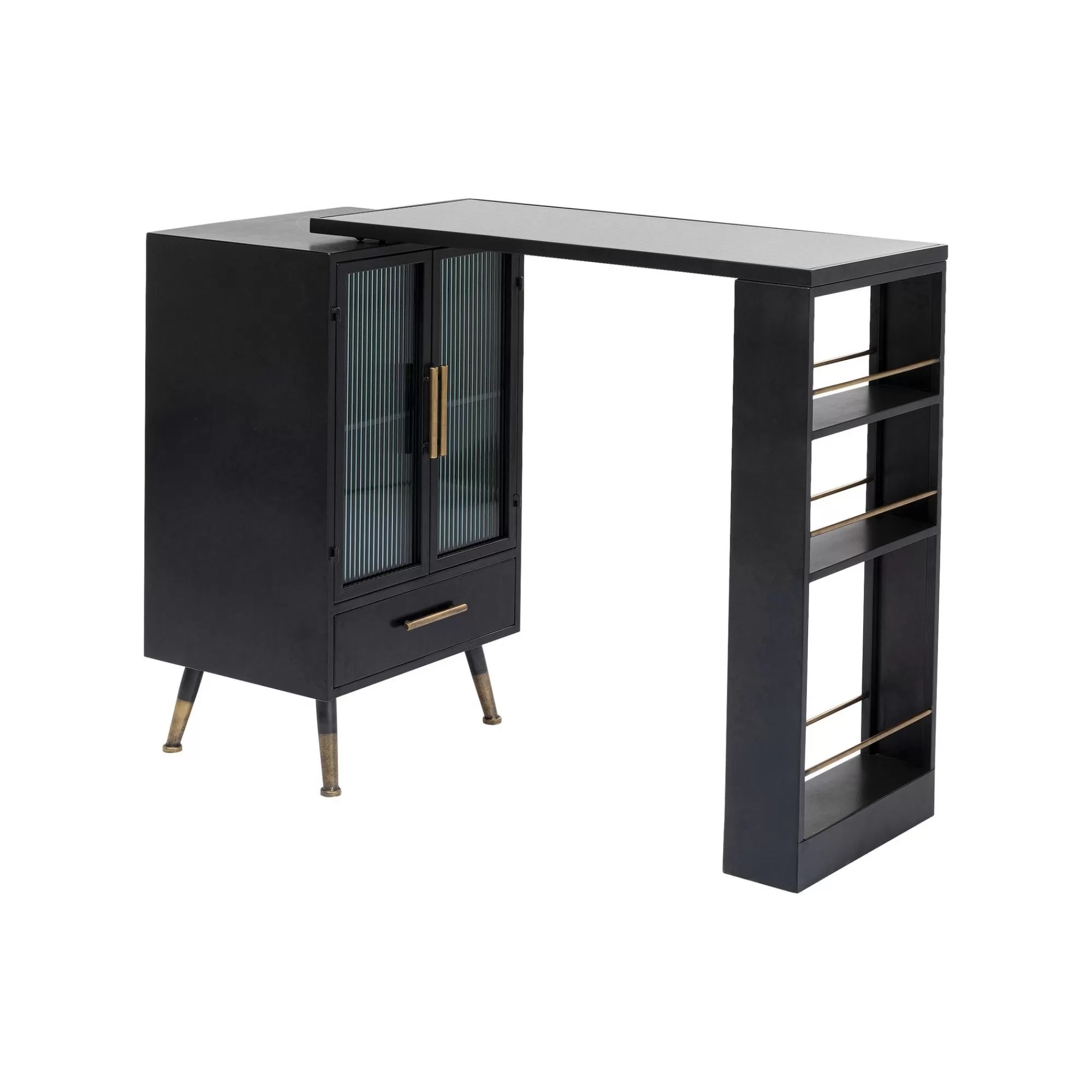 KARE Design Bar Avec étagère Pivotante La Gomera ^ Buffet | Bar & Tabouret De Bar
