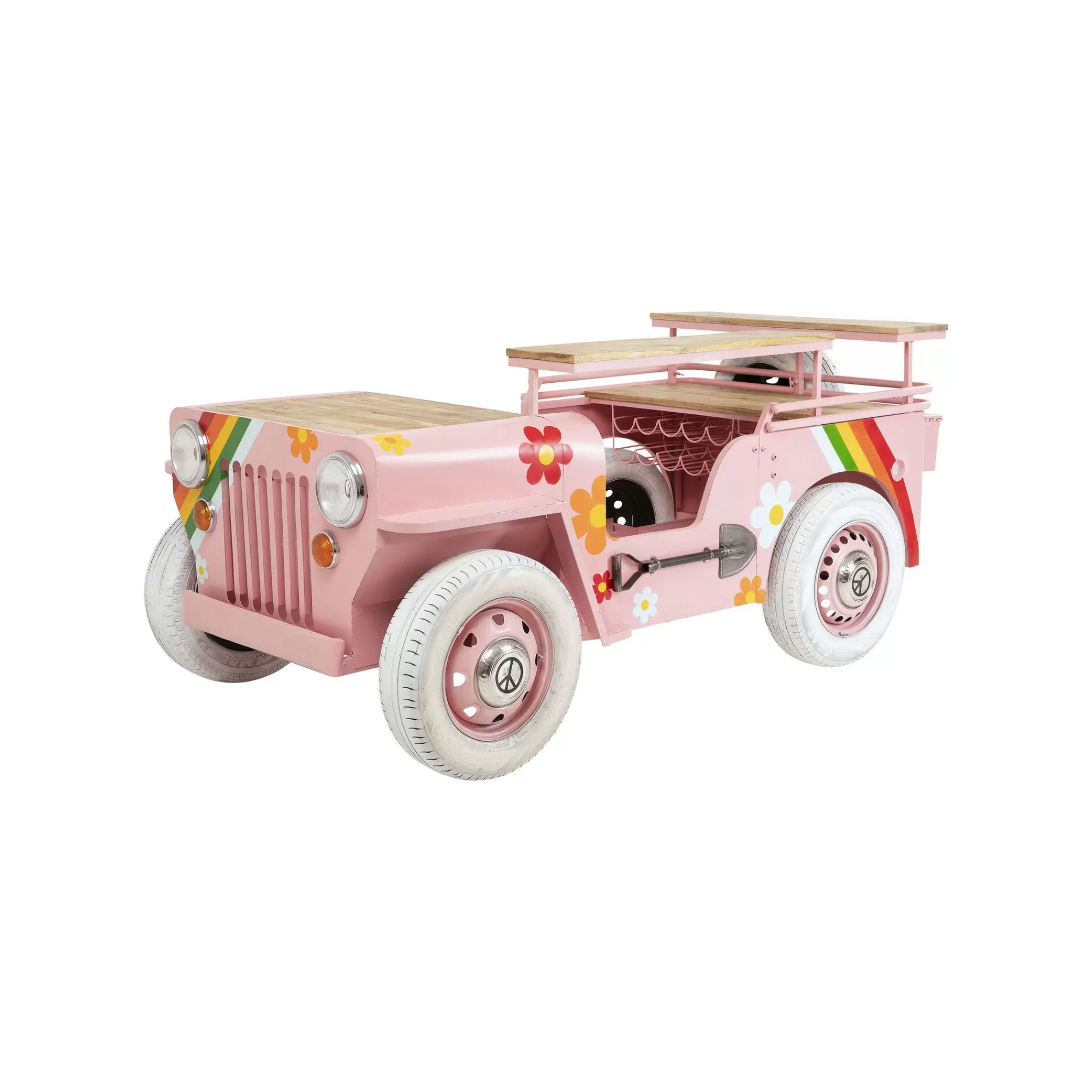 KARE Design Bar Flower Power Voiture Rose ^ Bar & Tabouret De Bar