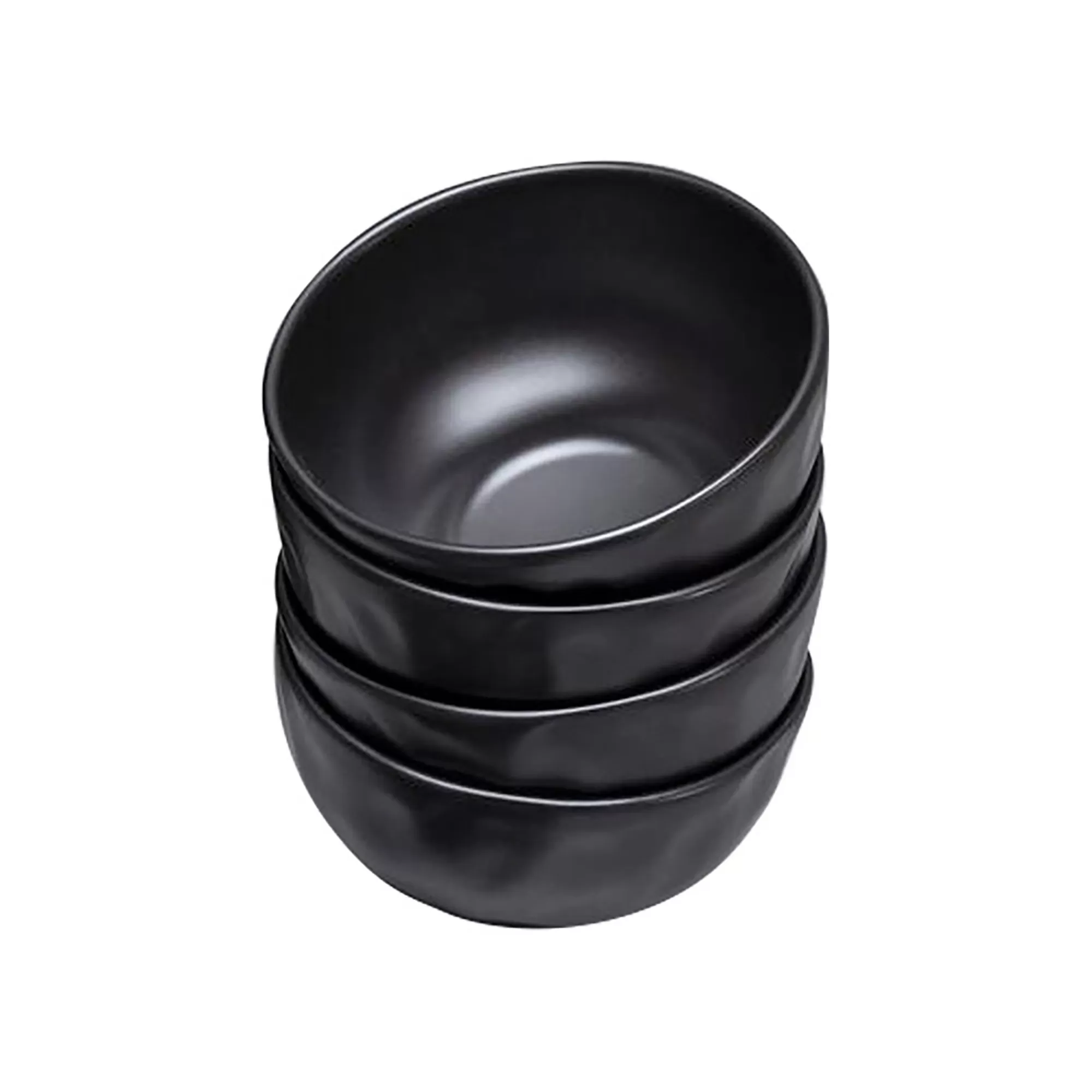 KARE Design Bols Organic Noirs 15cm Set De 4 ^ Vaisselle