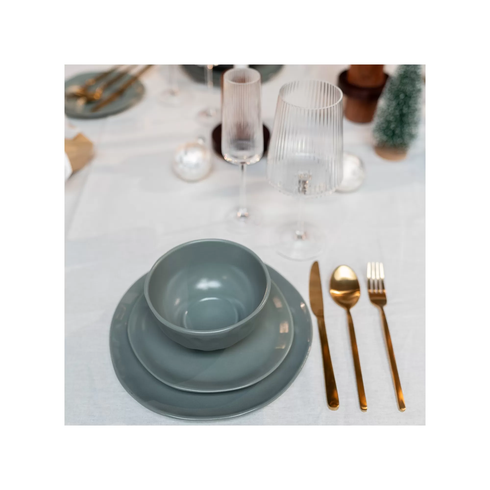 KARE Design Bols Organic Sauge 15cm Set De 4 ^ Vaisselle