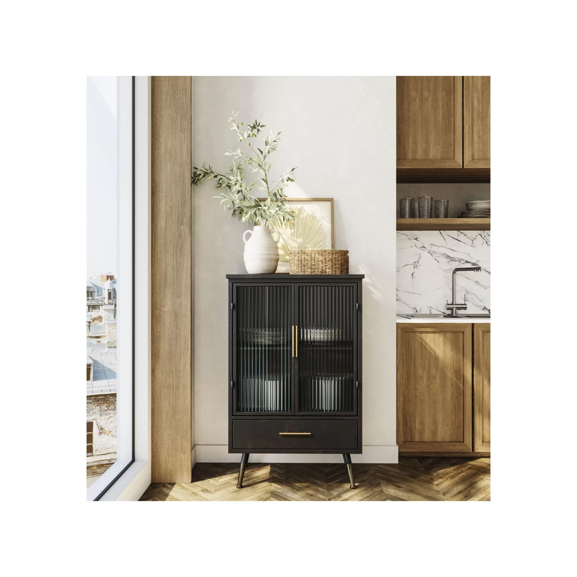 KARE Design Buffet La Gomera 2 Portes 1 Tiroir ^ Buffet