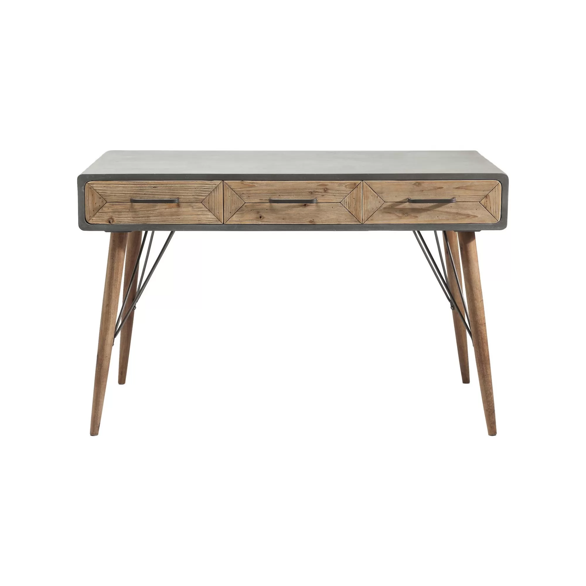KARE Design Bureau En Bois X Factory 3 Tiroirs 120x60cm ^ Bureau