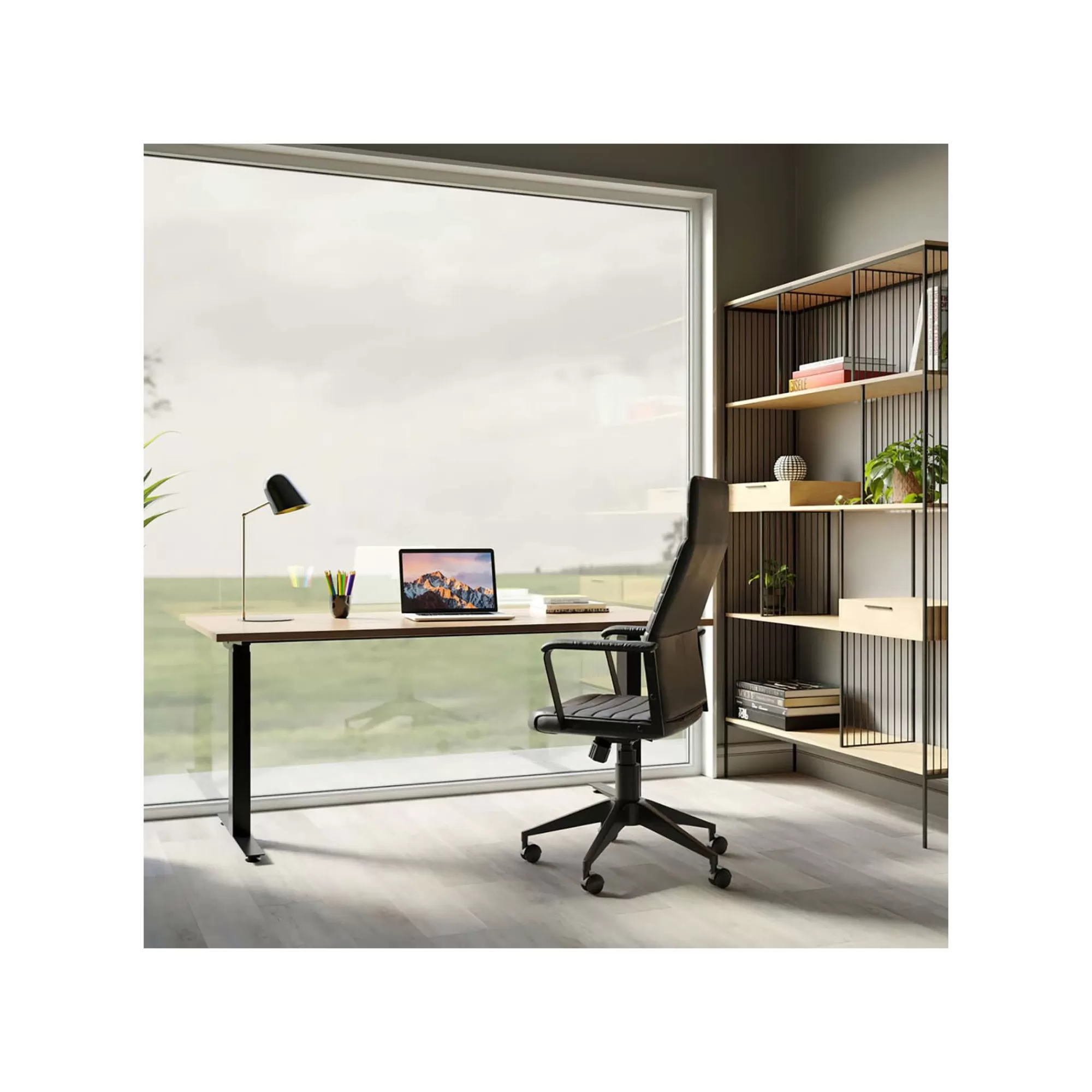 KARE Design Bureau Smart Jackie Chêne Noir 160x80cm ^ Bureau