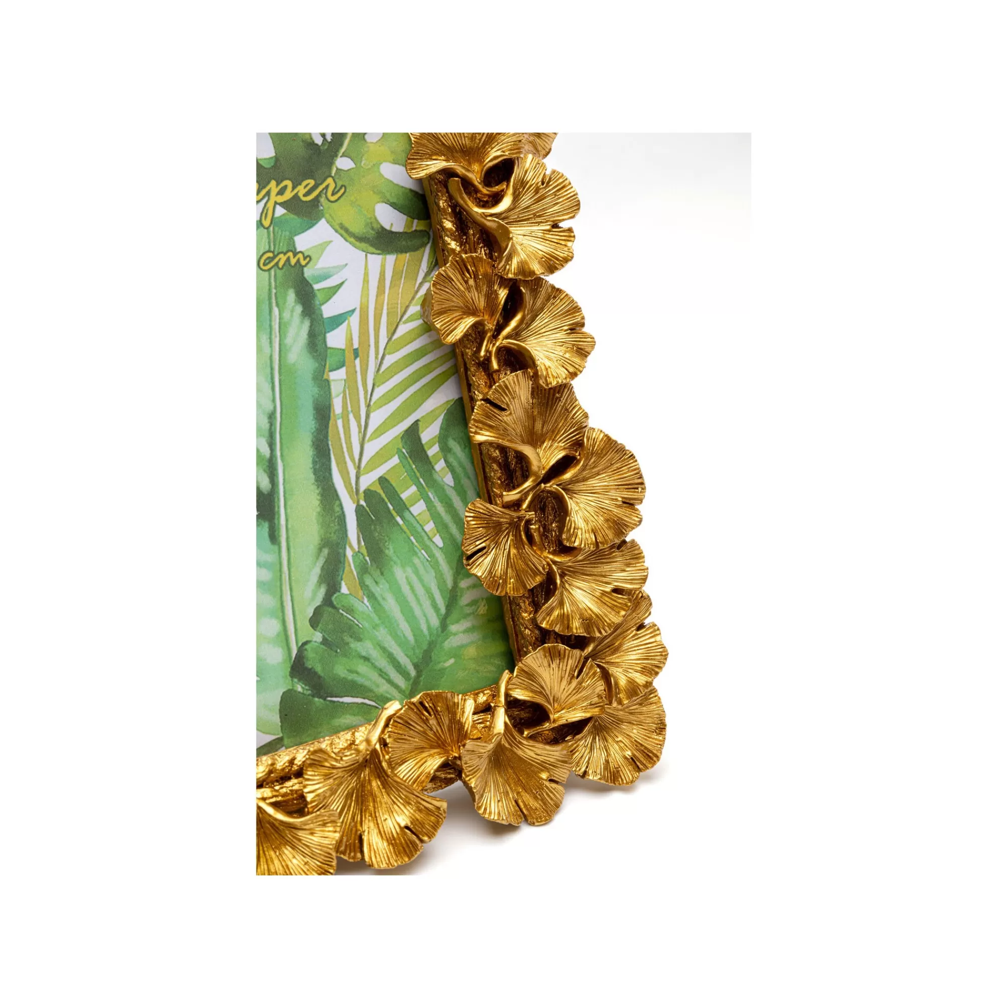 KARE Design Cadre Photo Feuilles De Ginkgo Dorées 20x25cm ^ Cadre Photo
