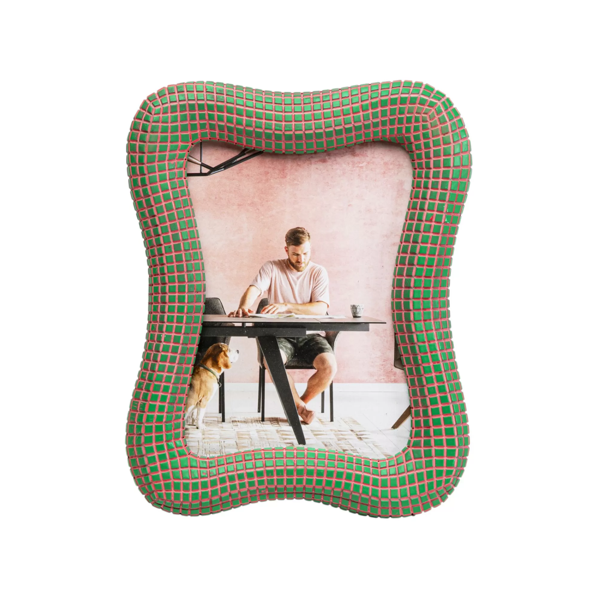 KARE Design Cadre Photo Wavy 18x23cm Vert ^ Cadre Photo