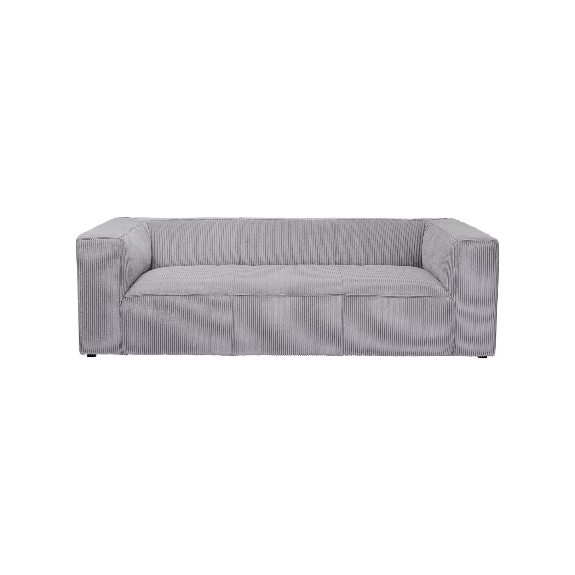 KARE Design Canapé Cubetto 3 Places Cord Gris Clair ^ Canapé & Banquette