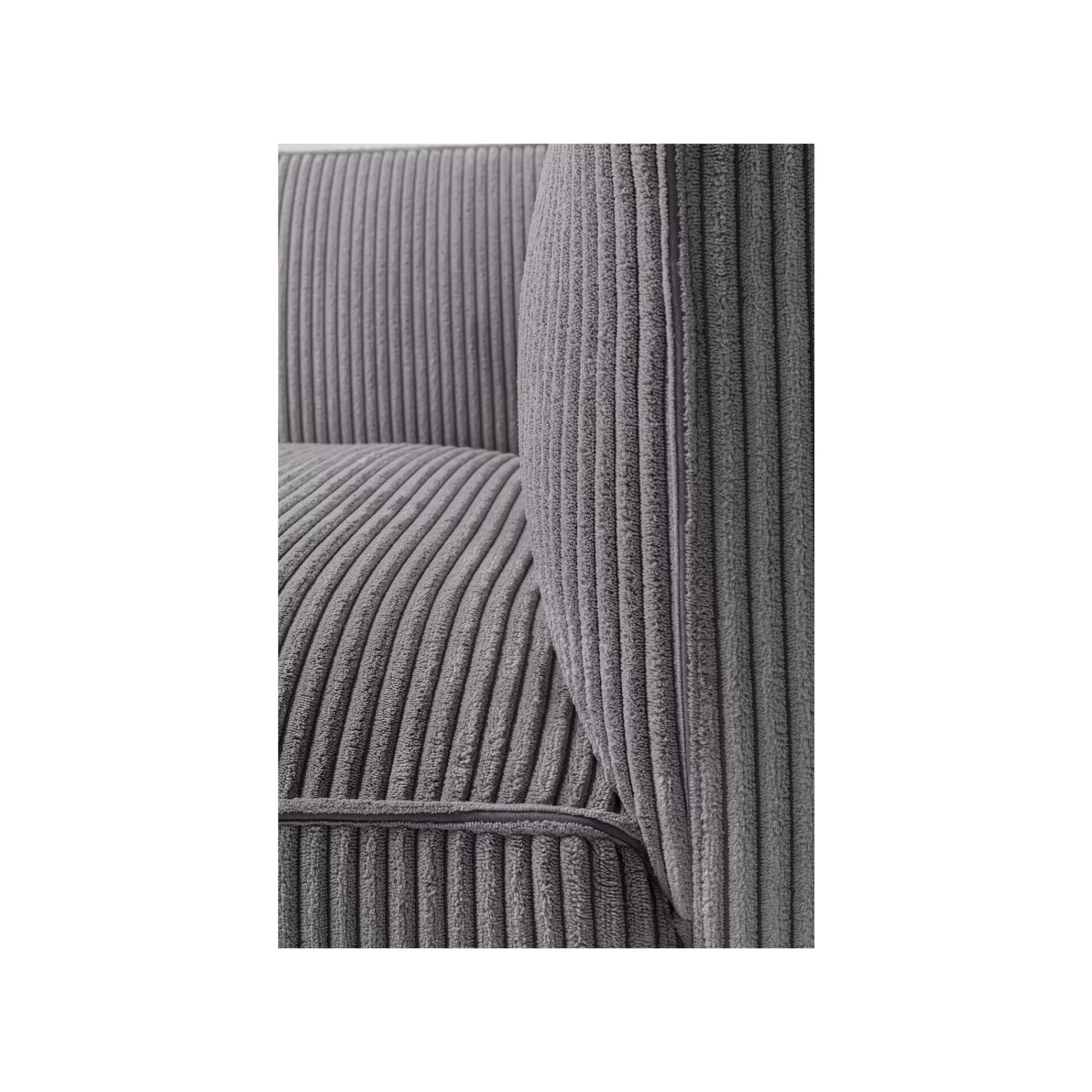KARE Design Canapé Cubetto 3 Places Cord Gris Clair ^ Canapé & Banquette