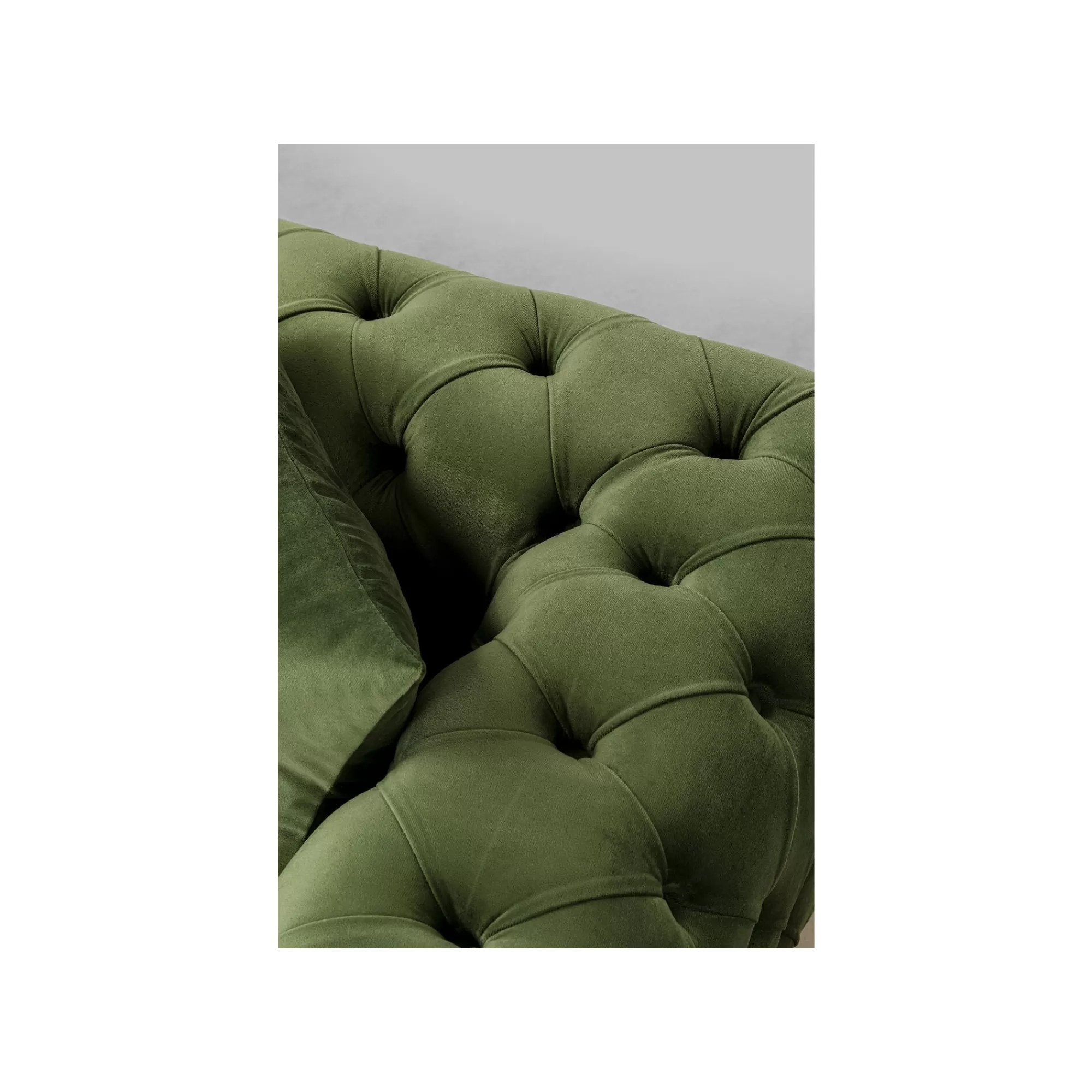 KARE Design Canapé D'angle Bellissima Droite Velours Vert ^ Canapé & Banquette