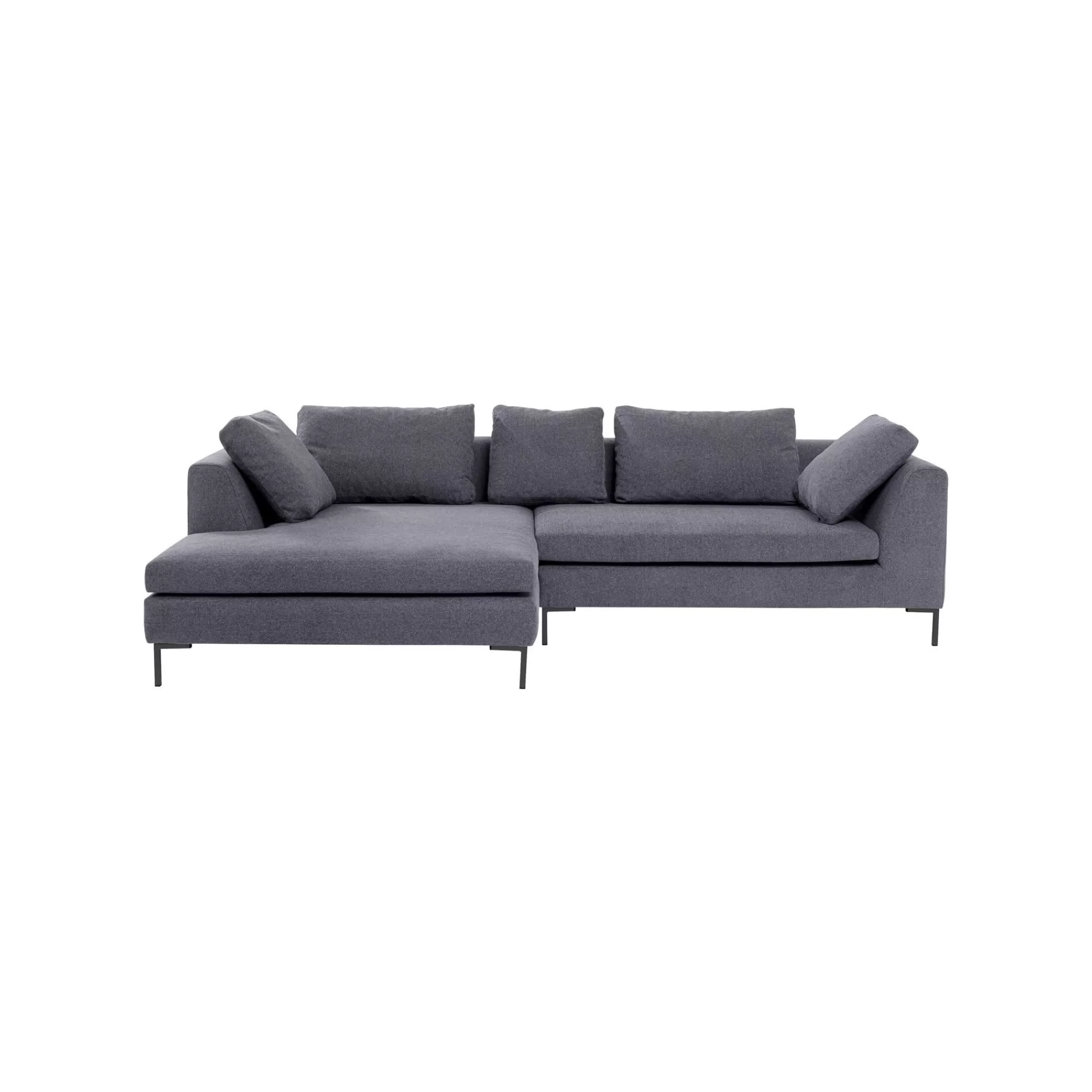 KARE Design Canapé D'angle Gianna 290cm Gauche Gris Foncé ^ Canapé & Banquette