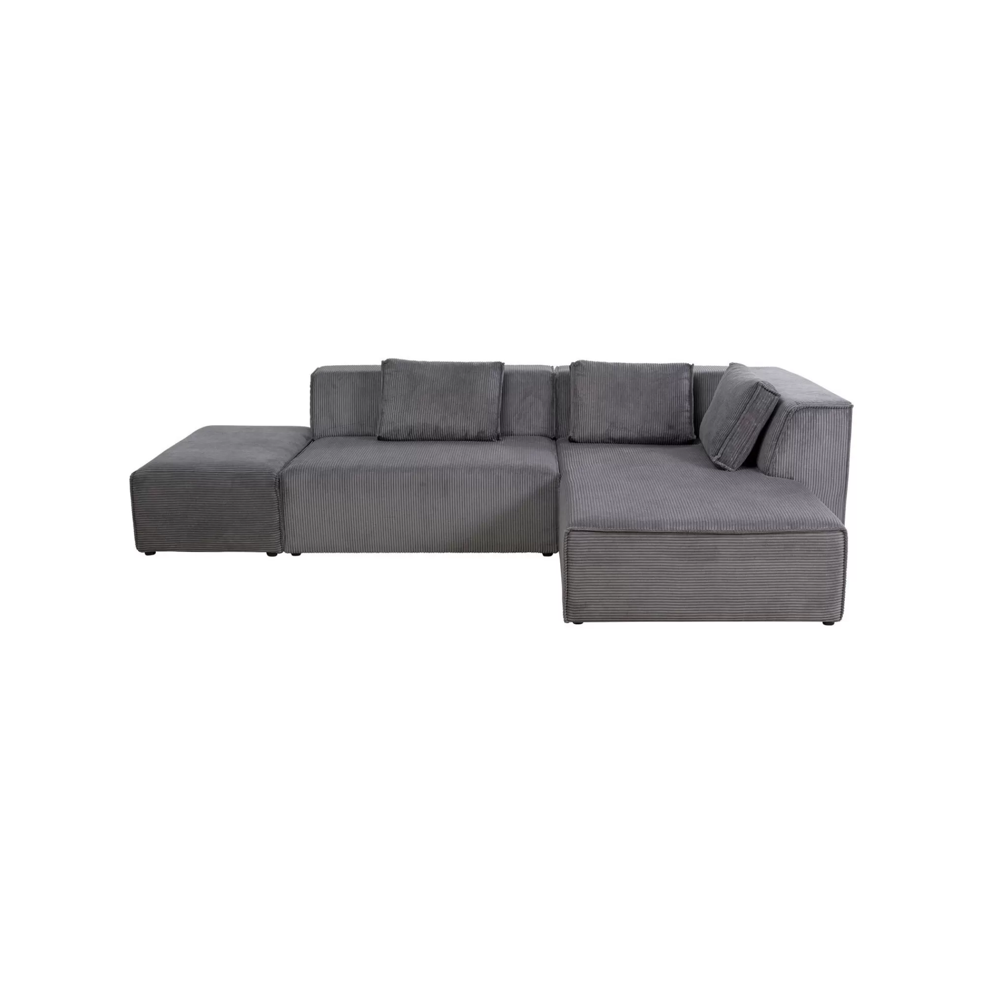 KARE Design Canapé D'angle Infinity Cord Gris Droite ^ Canapé & Banquette