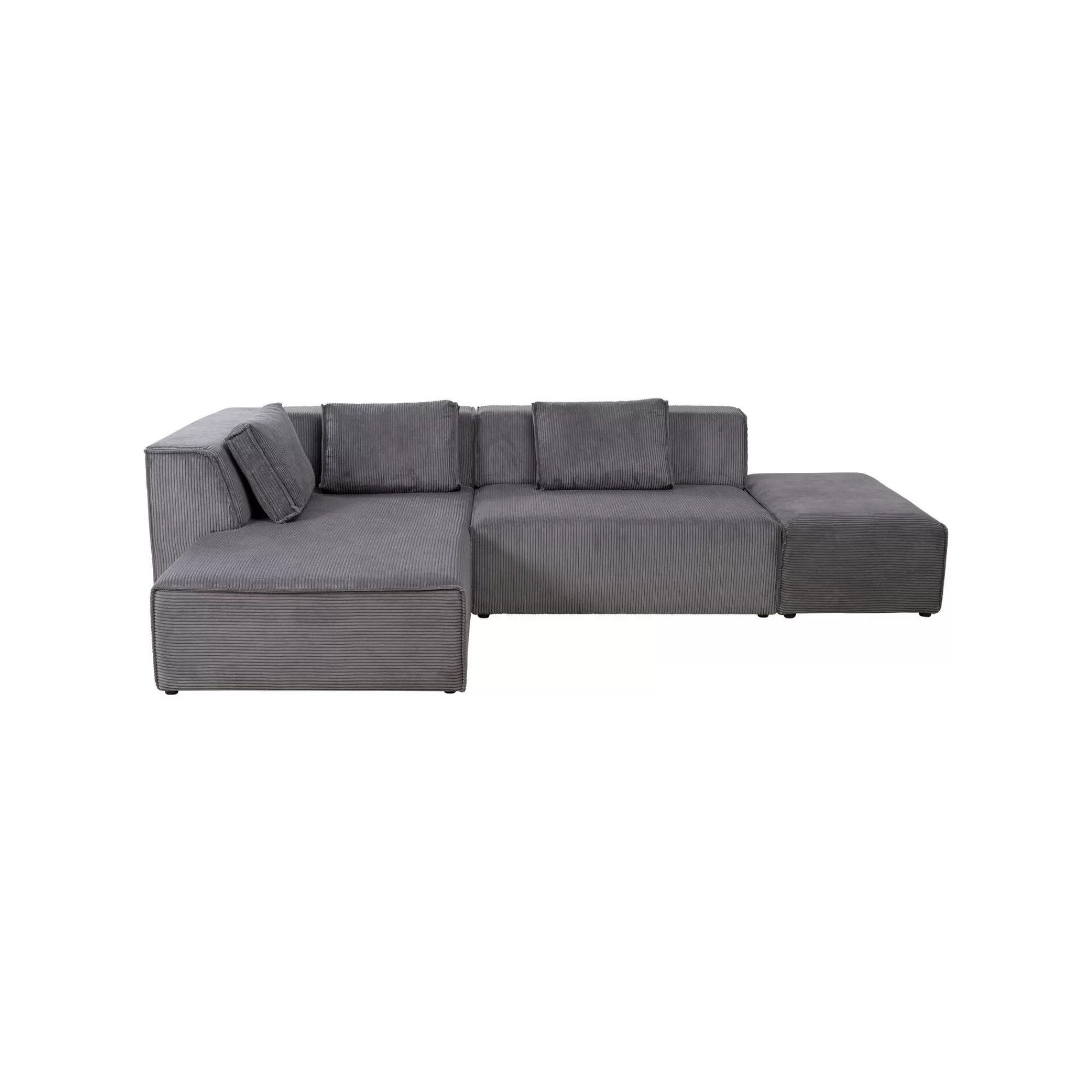 KARE Design Canapé D'angle Infinity Cord Gris Gauche ^ Canapé & Banquette