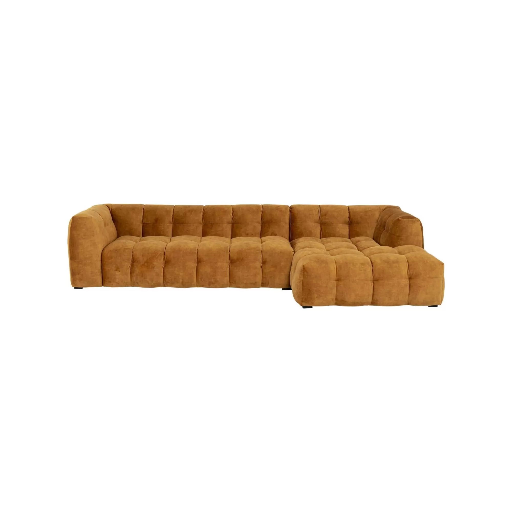 KARE Design Canapé D'angle Salamanca Velours Ocre Droite ^ Canapé & Banquette