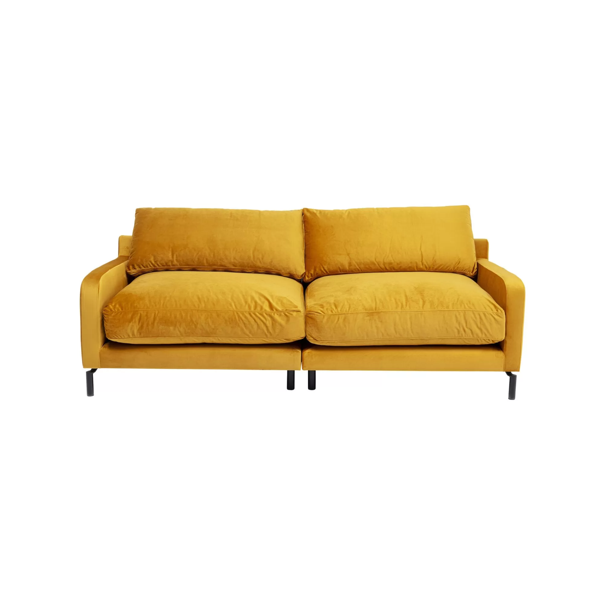 KARE Design Canapé Discovery 2 Places Velours Ocre ^ Canapé & Banquette