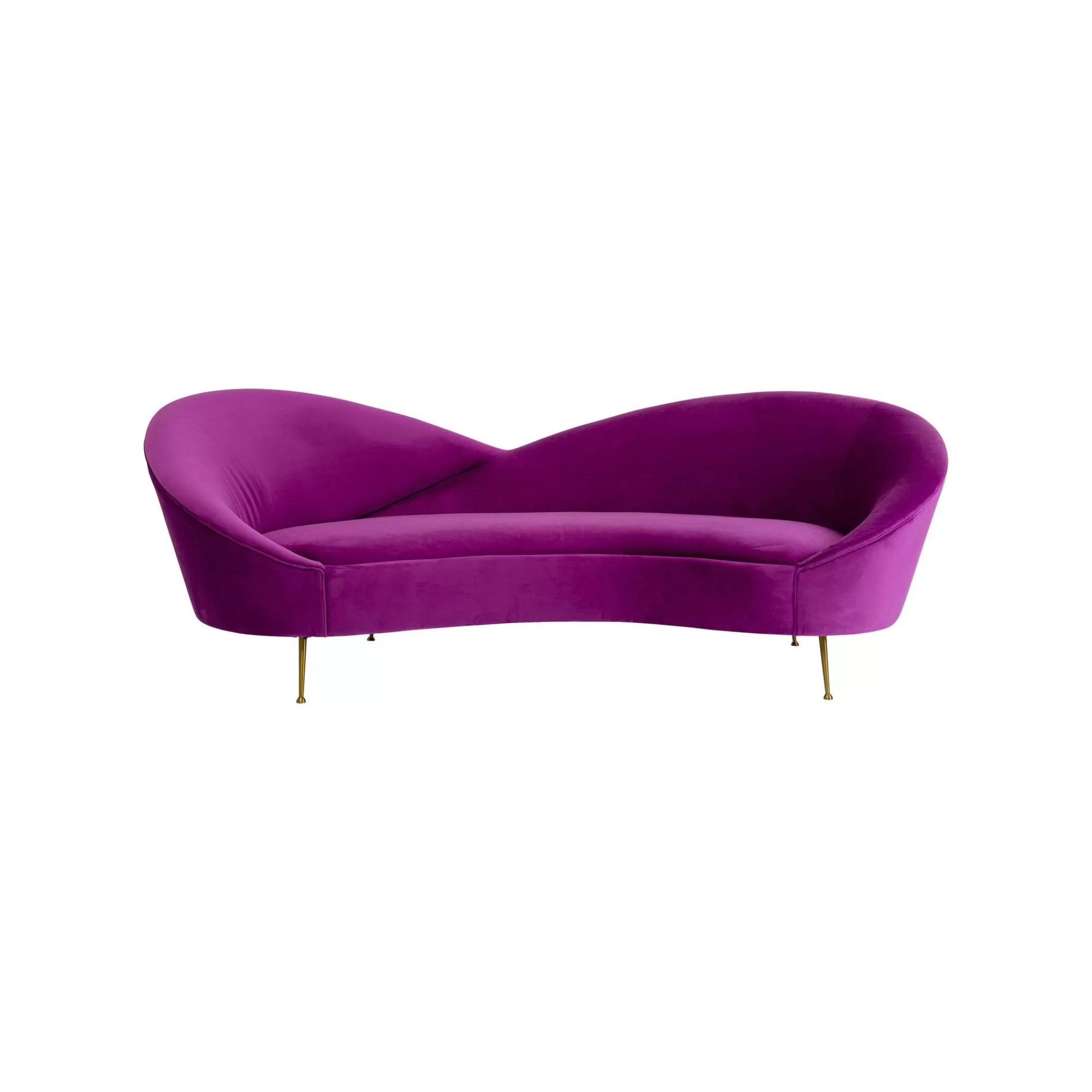 KARE Design Canapé Night Fever 3 Places Velours Violet ^ Canapé & Banquette