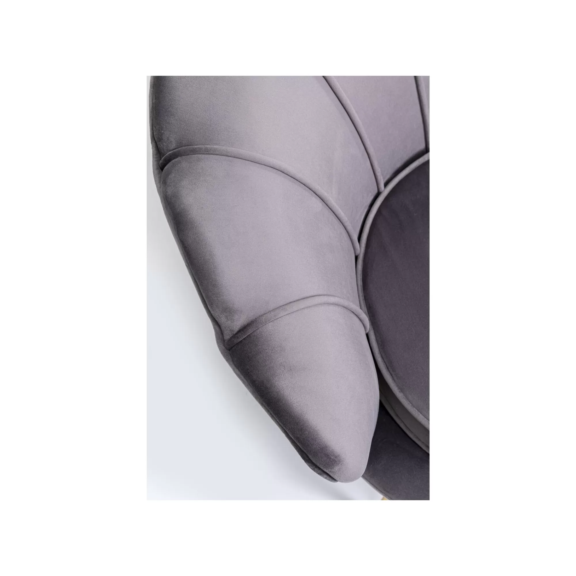 KARE Design Canapé Water Lily 2 Places Velours Gris Et Acier Doré ^ Canapé & Banquette