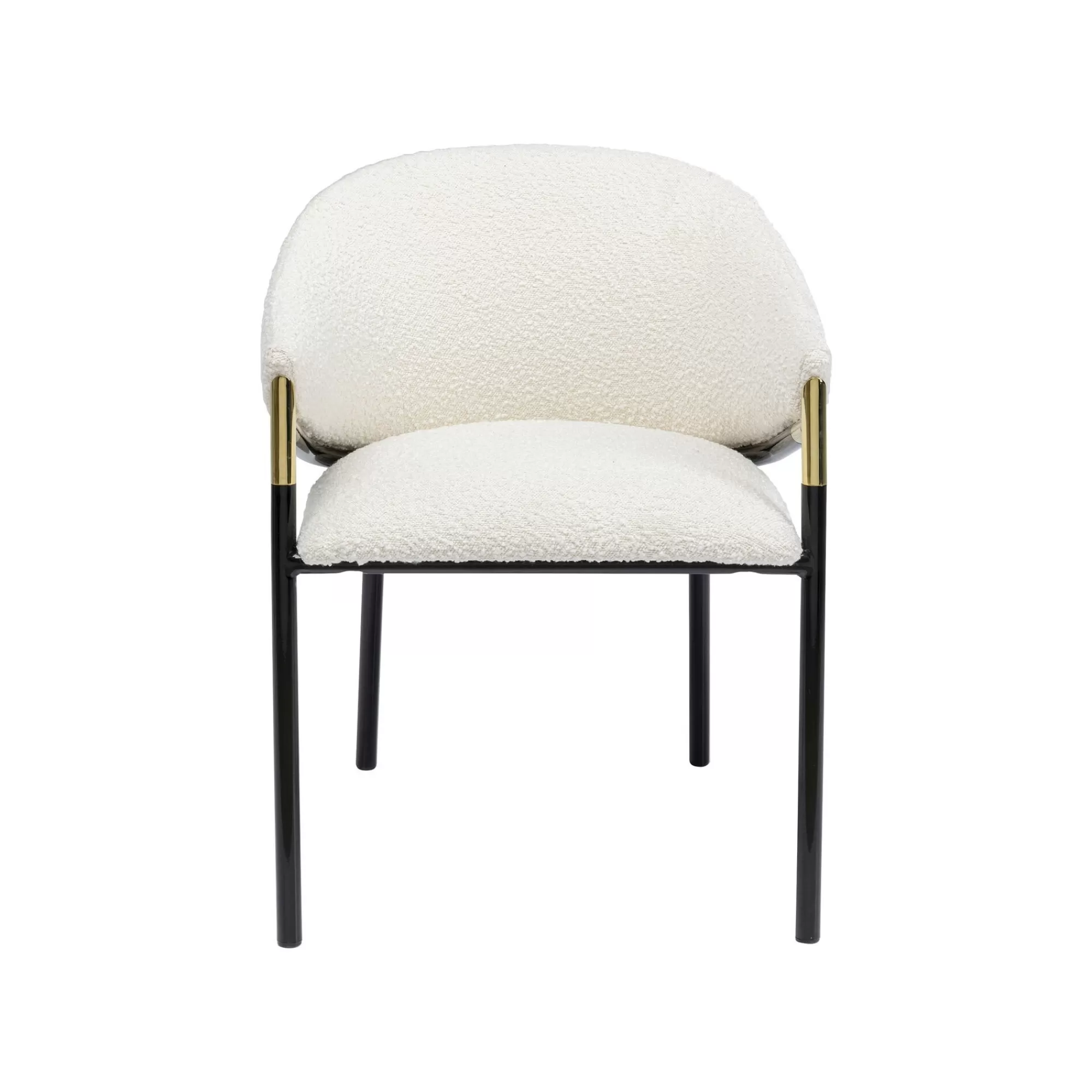 KARE Design Chaise Avec Accoudoirs Boulevard Boucle Crème ^ Chaise