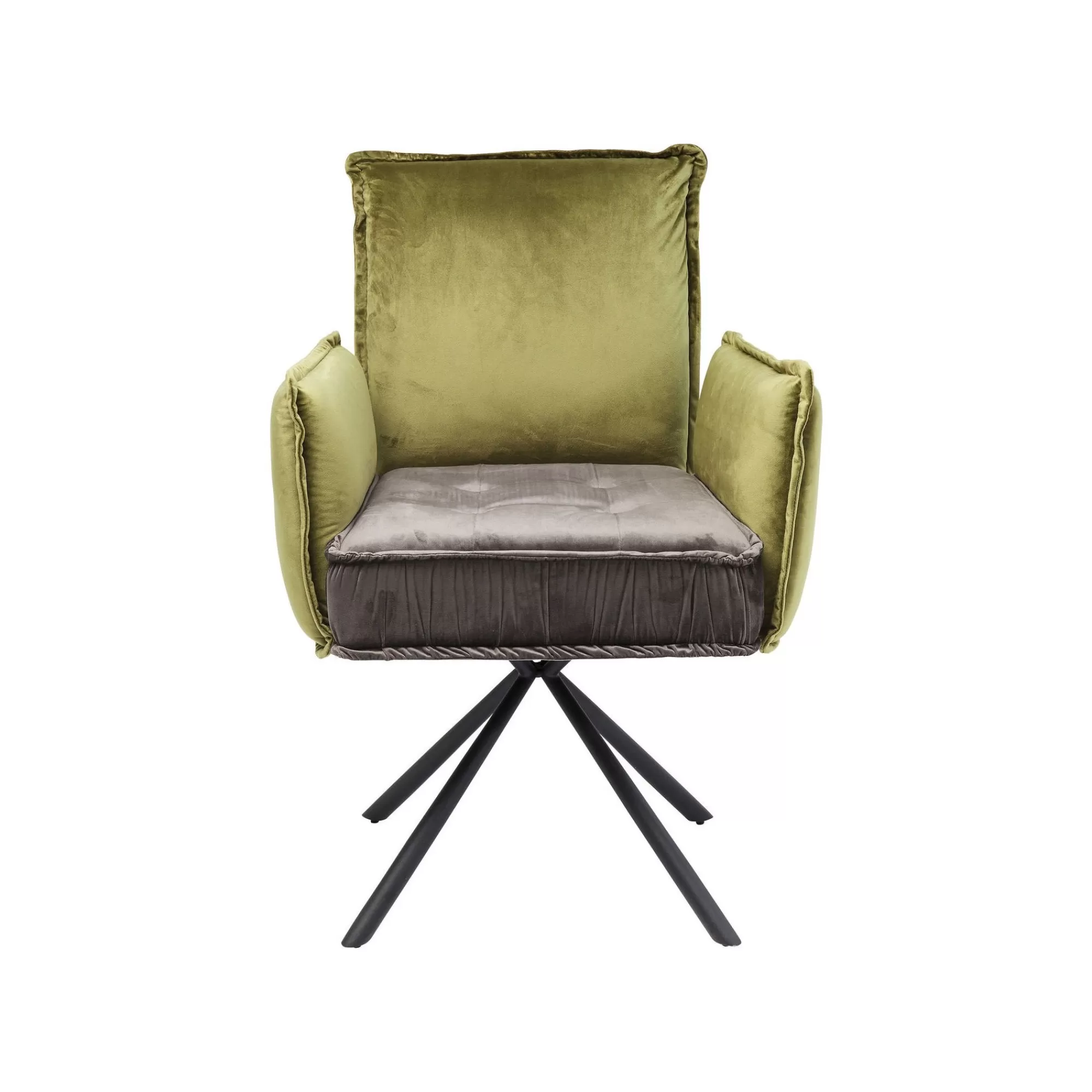 KARE Design Chaise Avec Accoudoirs Chelsea Verte Et Grise ^ Chaise