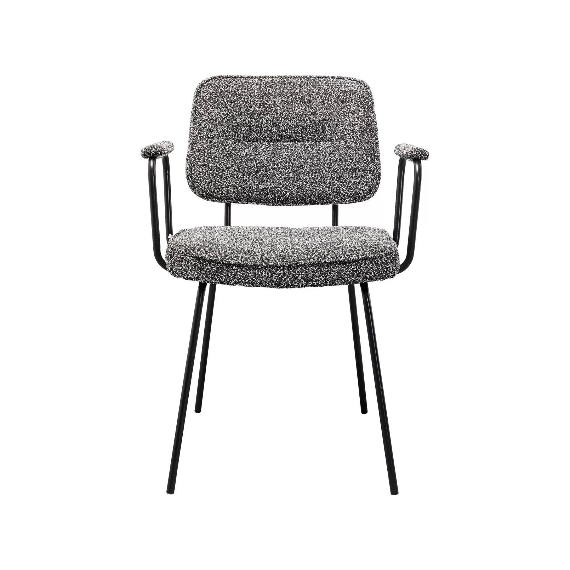KARE Design Chaise Avec Accoudoirs Orelie Noire Et Blanche ^ Chaise
