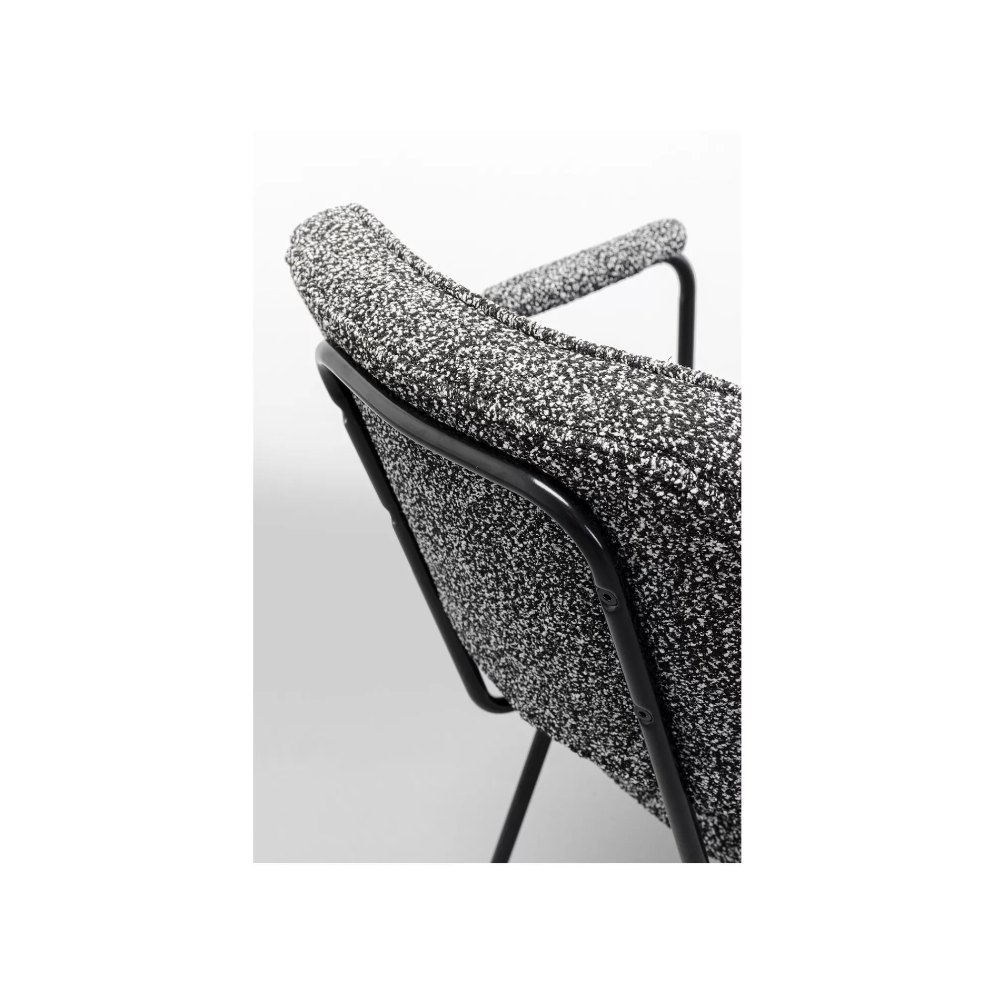 KARE Design Chaise Avec Accoudoirs Orelie Noire Et Blanche ^ Chaise