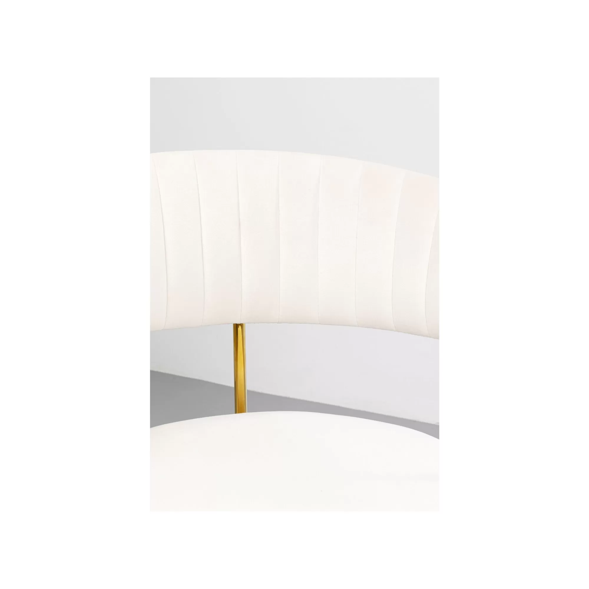 KARE Design Chaise Avec Accoudoirs Pivotante Belle Velours Crème ^ Chaise De Bureau | Chaise